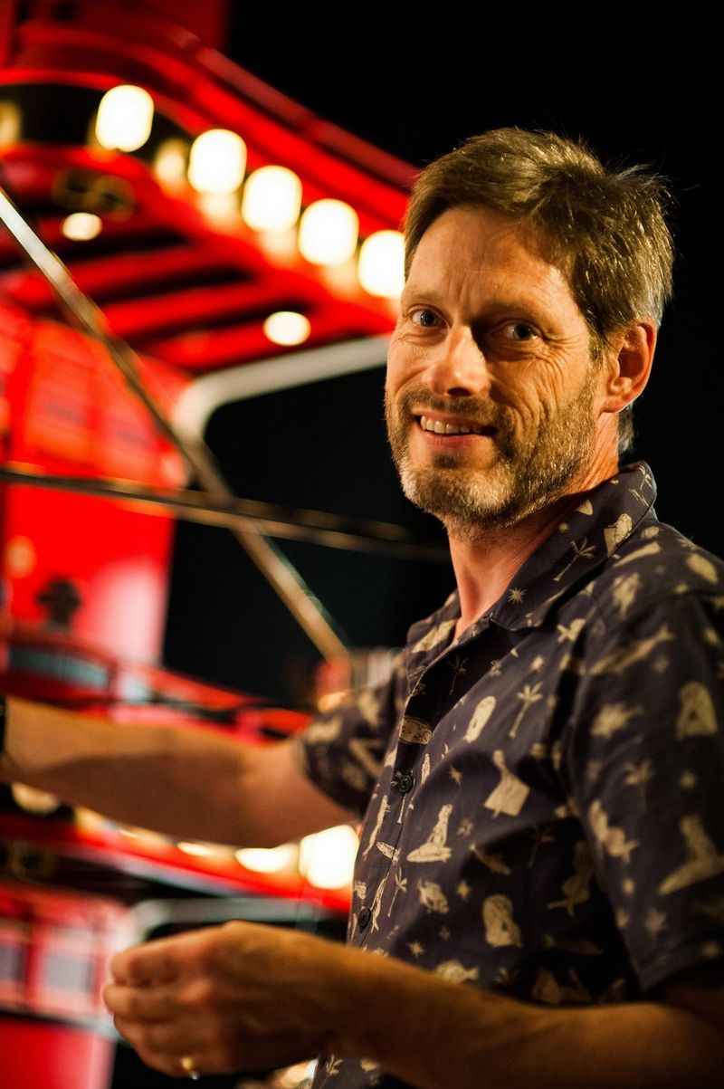 Cinematographer and DoP Tristan Oliver on the set of Isle of Dogs.