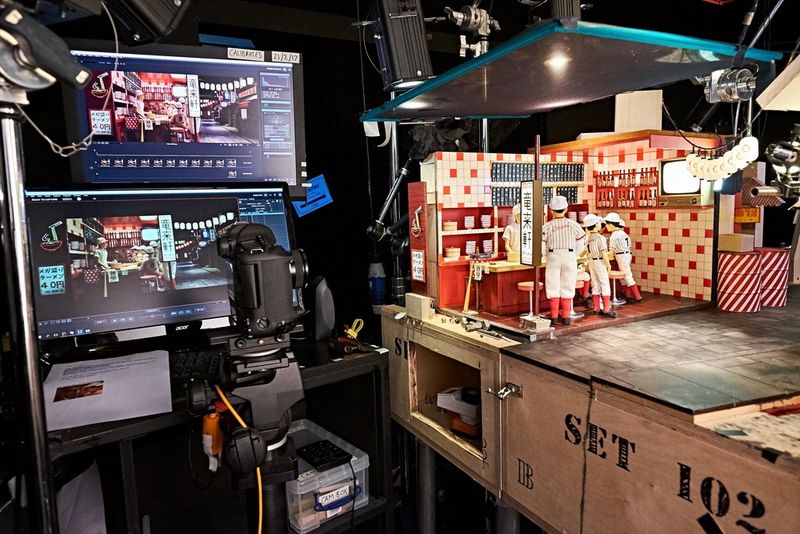 A set on Wes Anderson's Isle of Dogs. 