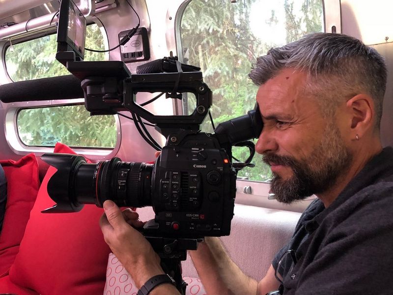 Lance DoP Nick Higgins films inside a bus using a Canon EOS C300 Mark II.