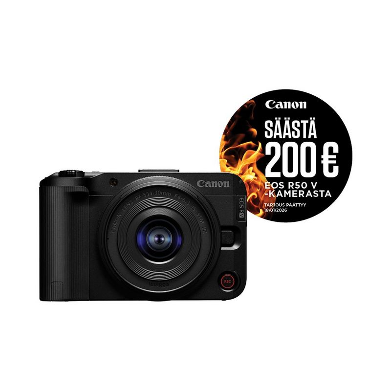 EOS R50 V  suunniteltu pystysuuntaiseen videokuvaukseen.