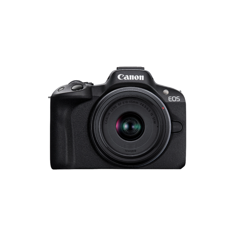 Canon EOS R50 em Preto + Objetivo RF-S 18-45mm F4.5-6.3 IS STM