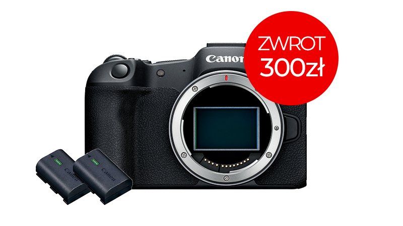 EOS R8 + akumulator