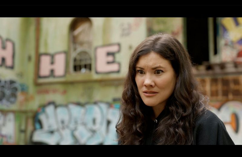 Filmmaker and actor Brianna Lee features in a screen shot from her film The Troll.