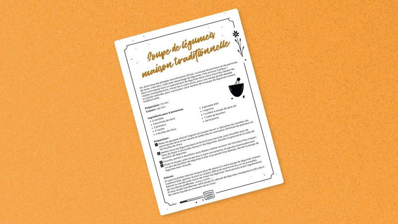 Recette soupe d’hiver