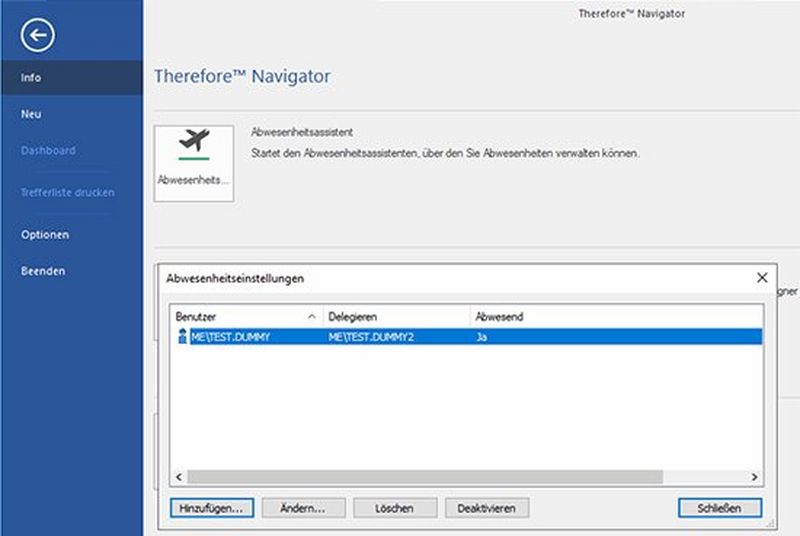 Automatische Rechteanpassung