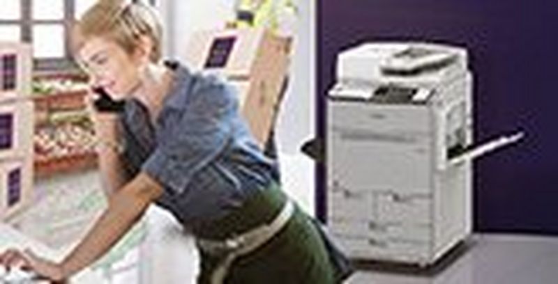 Printer in office visual