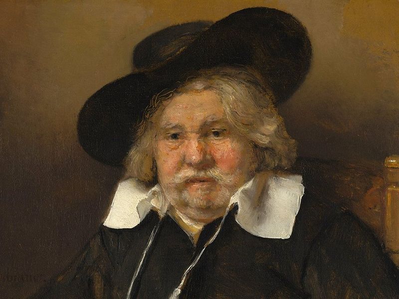 Rembrandt’s Portret van een oude man (Copyright: Collectie Mauritshuis, Den Haag).