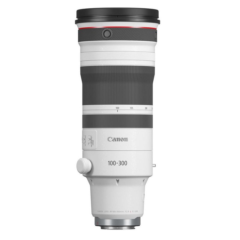 A Canon RF 100-300mm F2.8L IS USM lens.