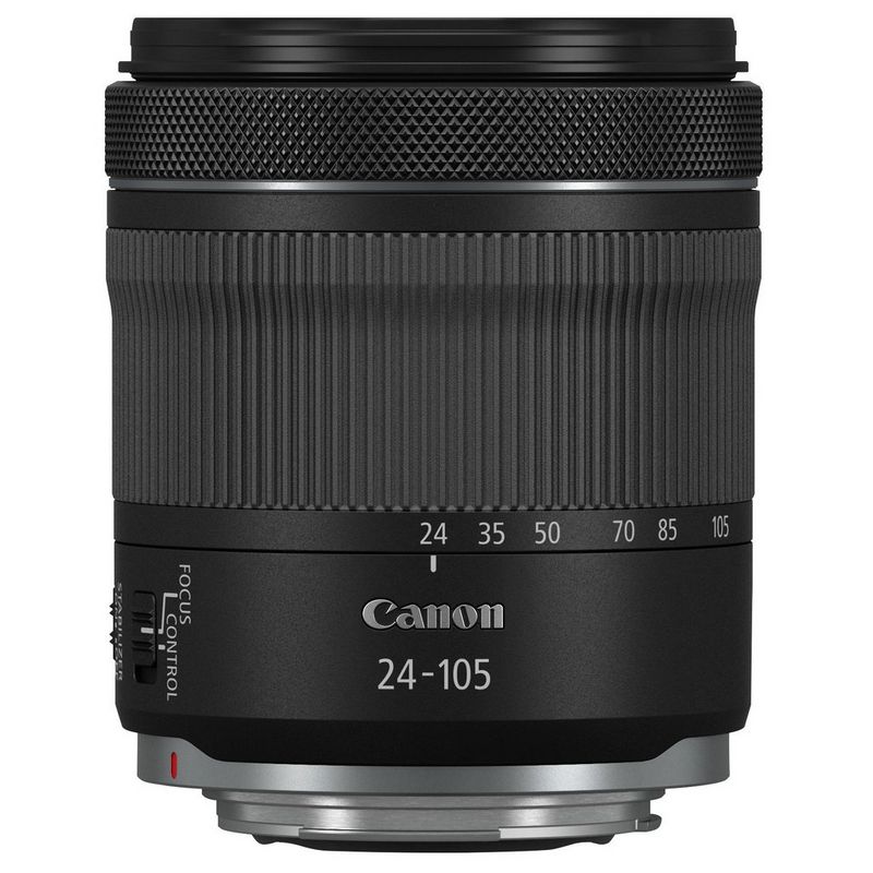 The Canon RF 24-105mm F4-7.1 IS STM lens.