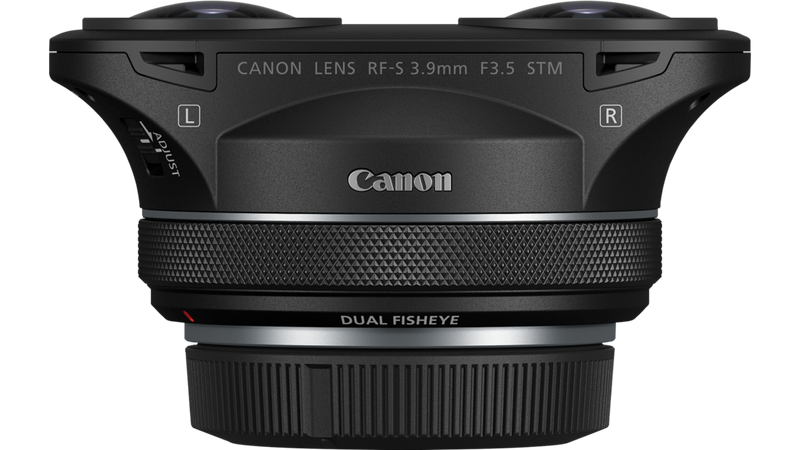 Canon RF-S 3.9mm F3.5 STM DUAL FISHEYE - Ce se află în cutie