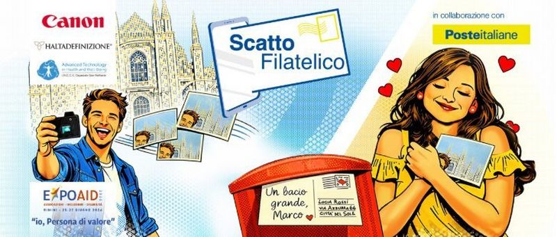 Canon a ExpoAid 2026 al fianco di Poste Italiane, HaltaDefinizione e IRCCS Ospedale San Raffaele di Milano con “Scatto Filatelico”: La tecnologia di stampa strumento di inclusione, relazione e memoria condivisa