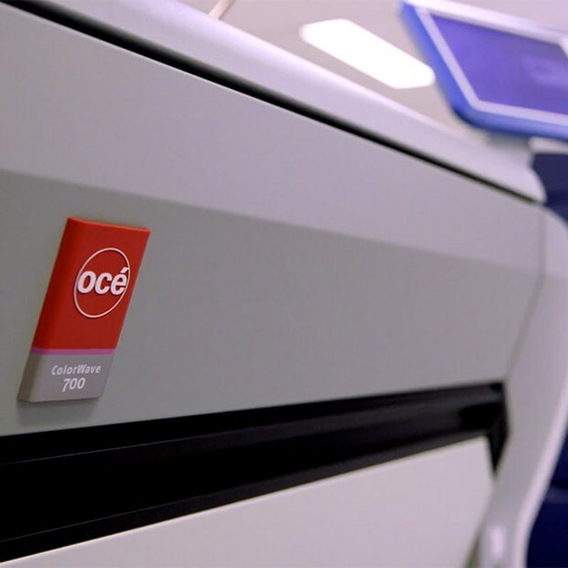 The ColorWave 700, a fast and highly versatile graphic arts printer. 