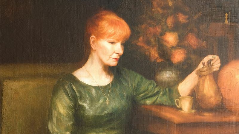 A contemporary canvas for Siris Hill’s printed paintings