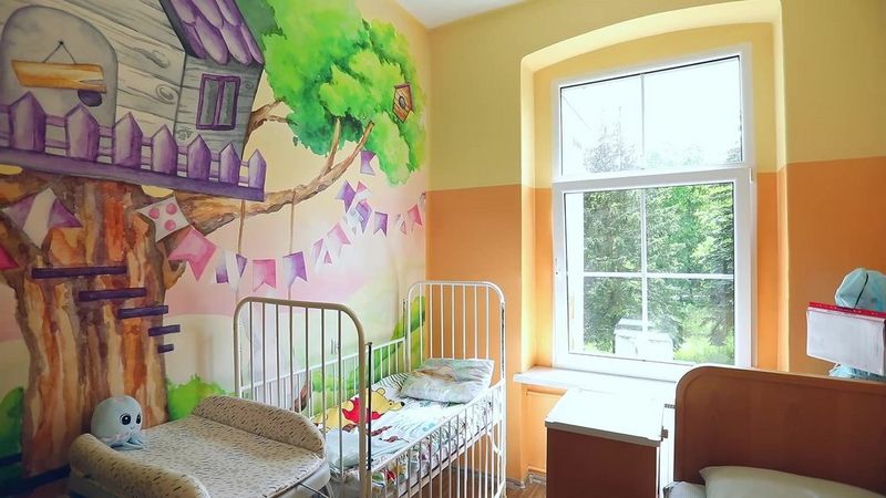 Aranżacja wnętrza w szpitalu pediatrycznym