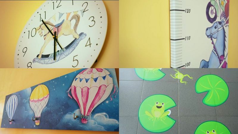 Aranżacja wnętrza w szpitalu pediatrycznym