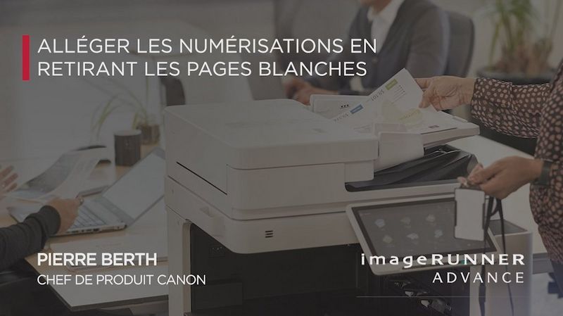 Alléger les numérisations en retirant les pages blanches