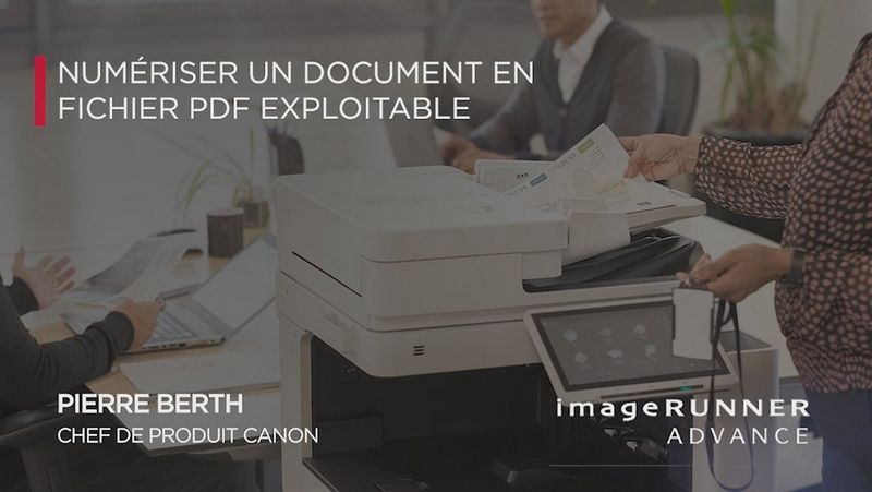 Numériser un document en fichier PDF exploitable (OCR)