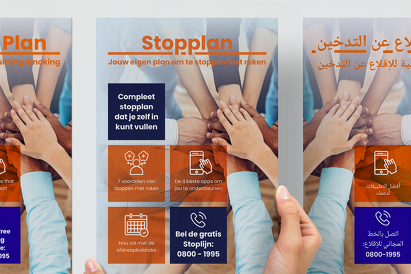 Stoppen met roken in vier talen