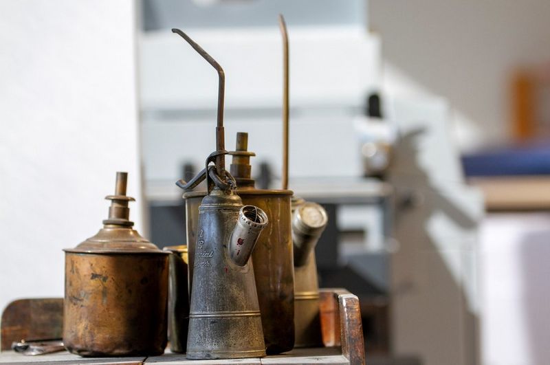 Utstyr som ble brukt på trykkeriet tilbkae på 1800-tallet 