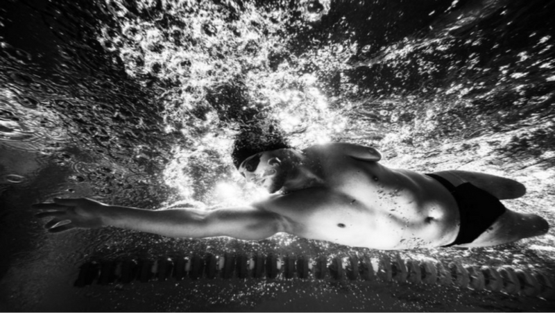 Samo Vidic photograph of swimmer, Darko Đurić