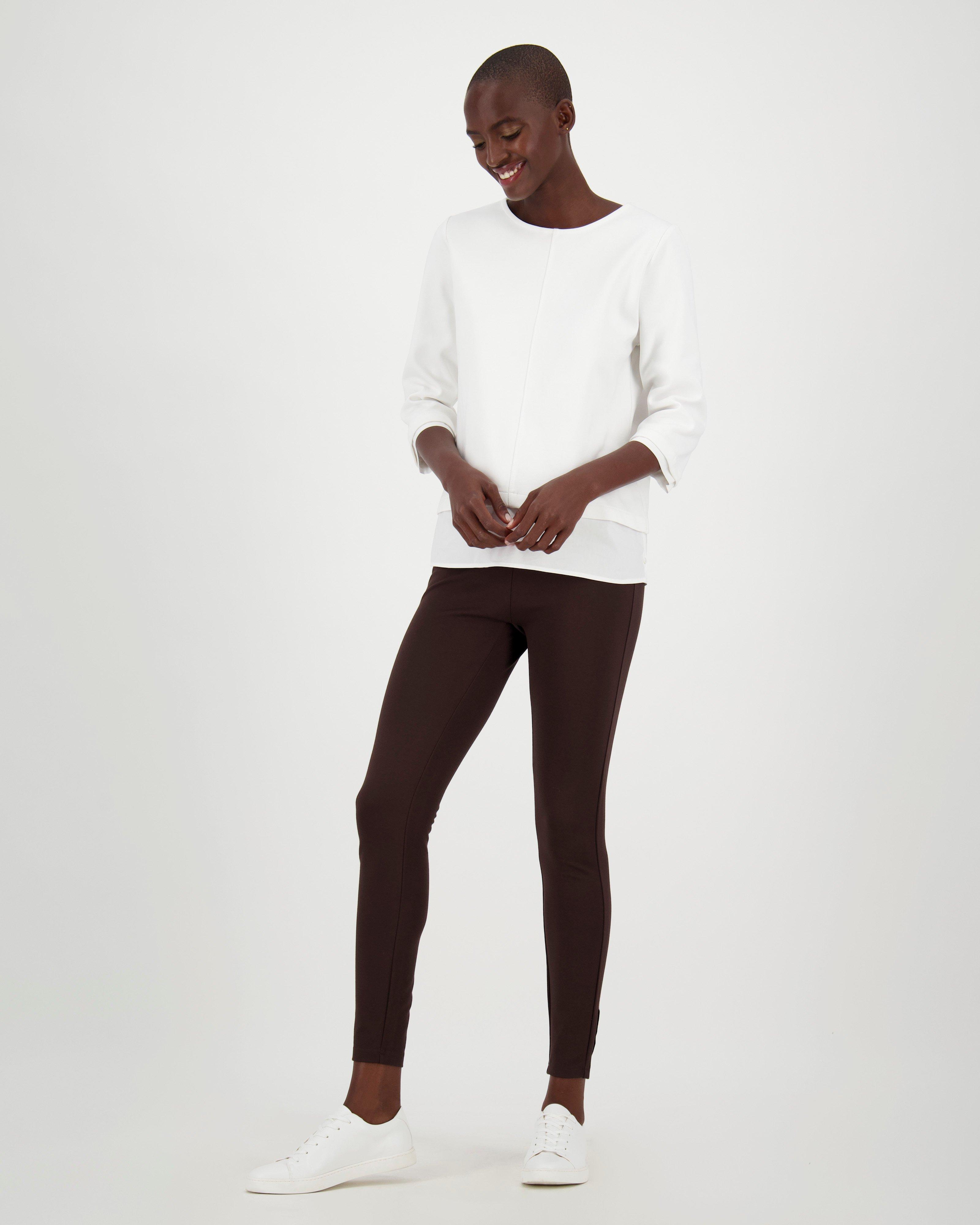 Ruby Ponte Pants -  chocolate