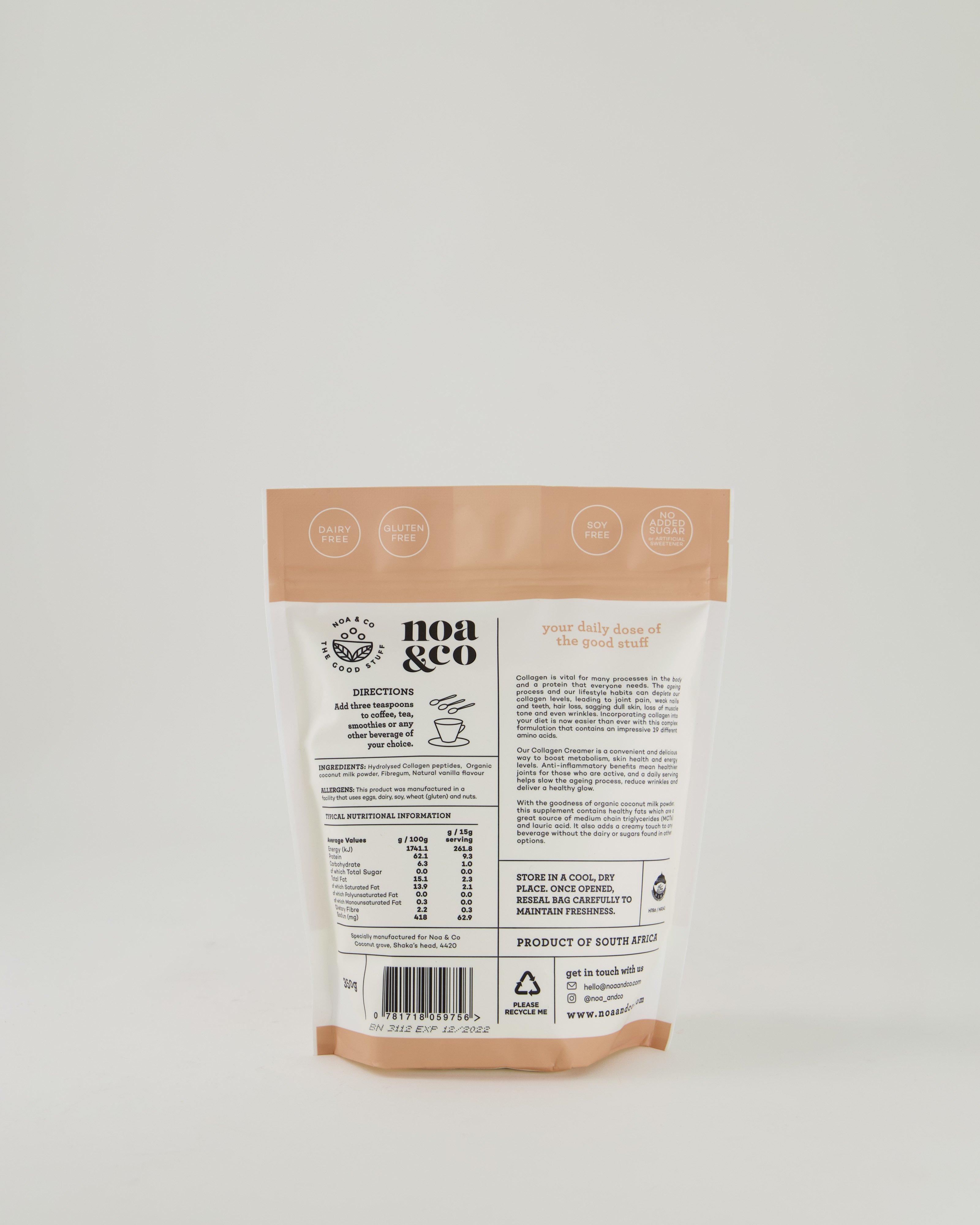 Noa & Co Vanilla Collagen Creamer -  milk