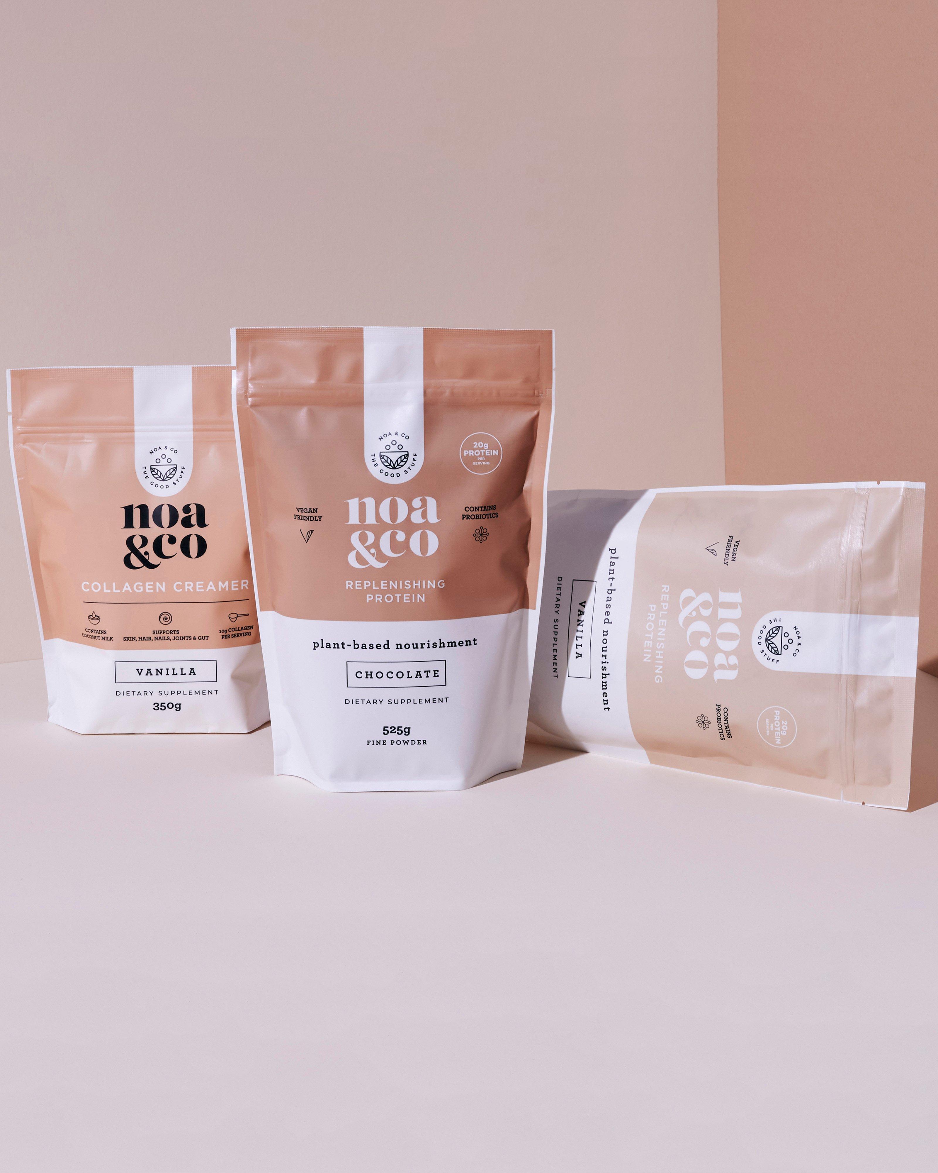 Noa & Co Chocolate Replenishing Protein Powder  -  milk