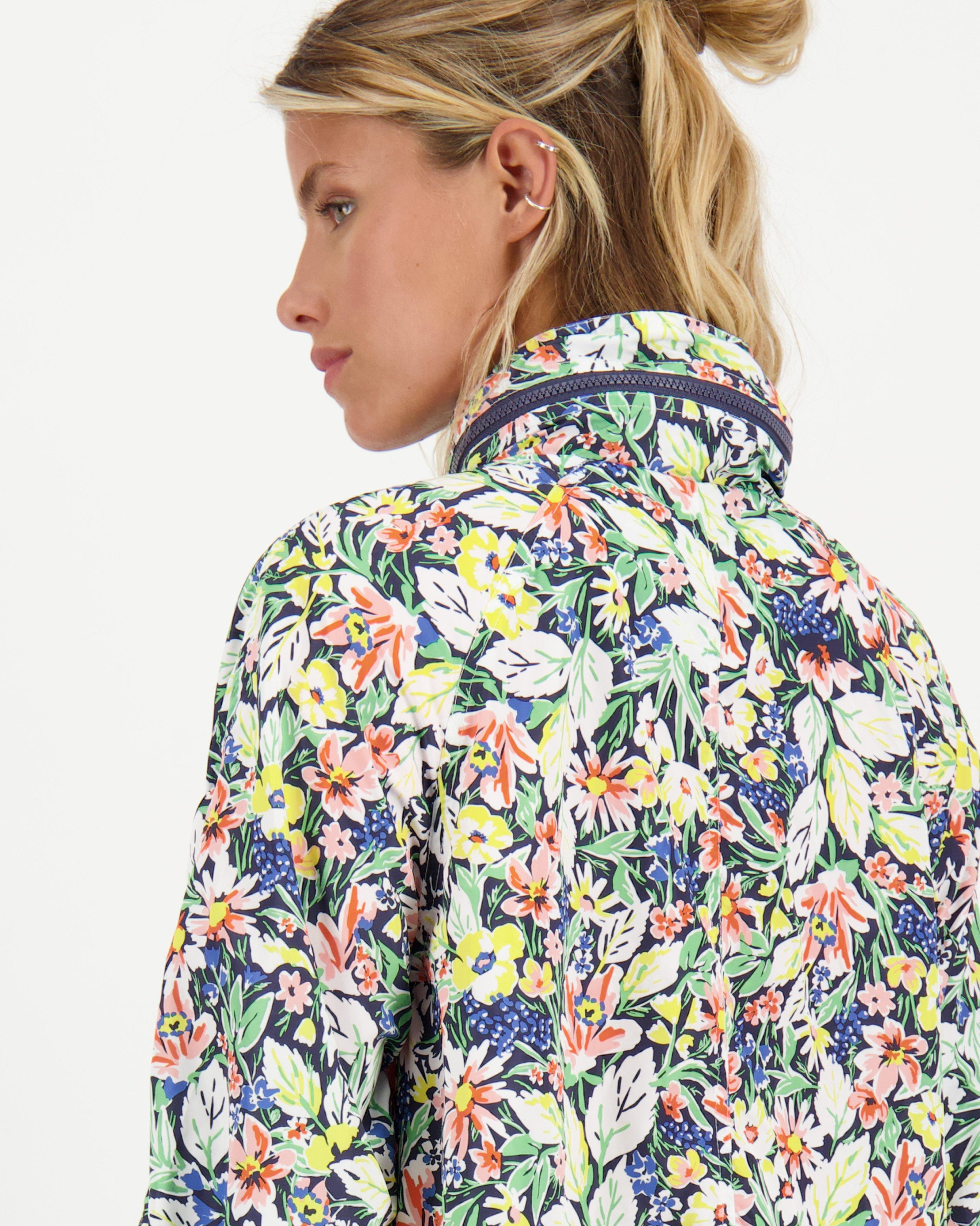 Marin Printed Parka Jacket -  navy