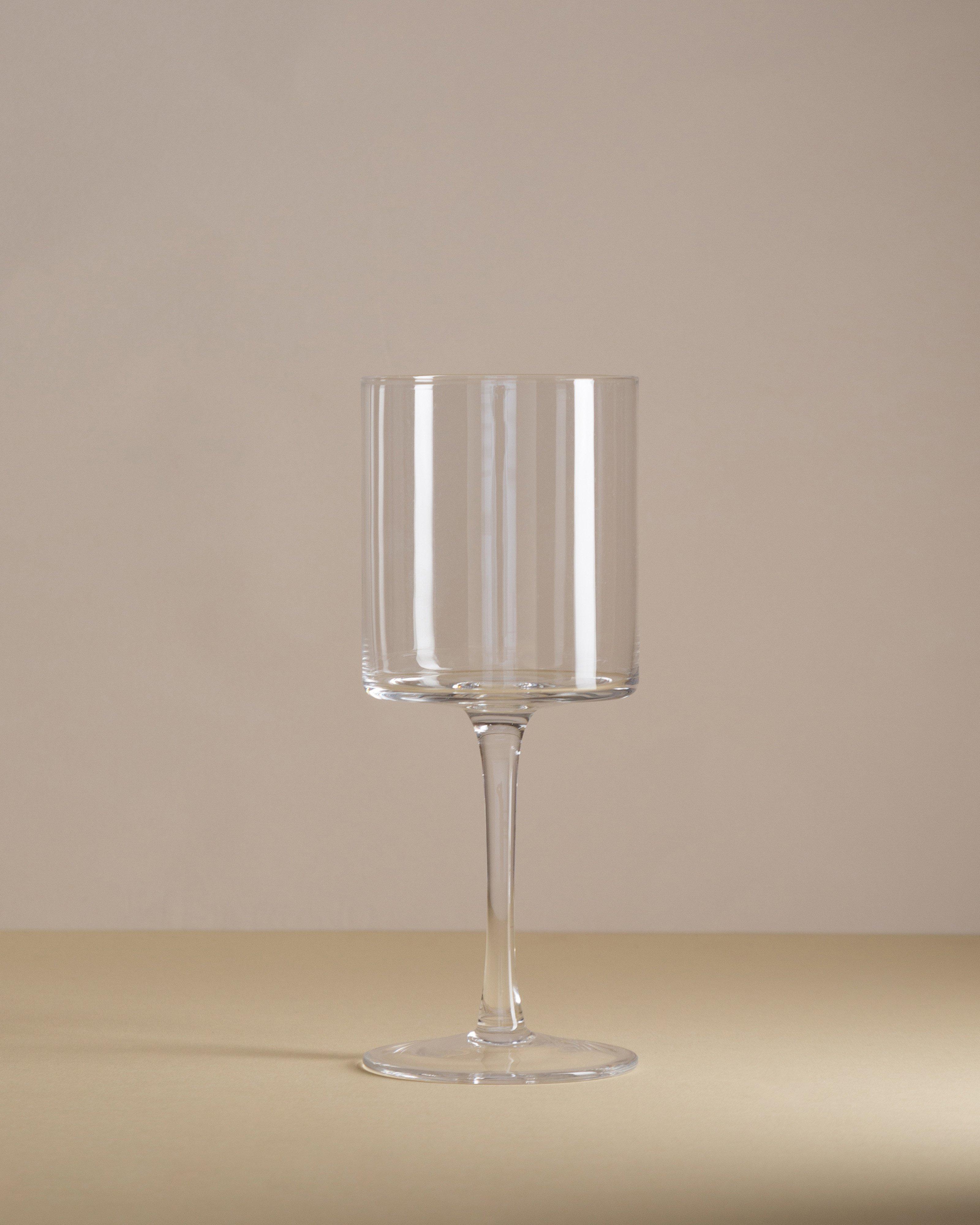 Squared Off Wine Glass -  nocolour