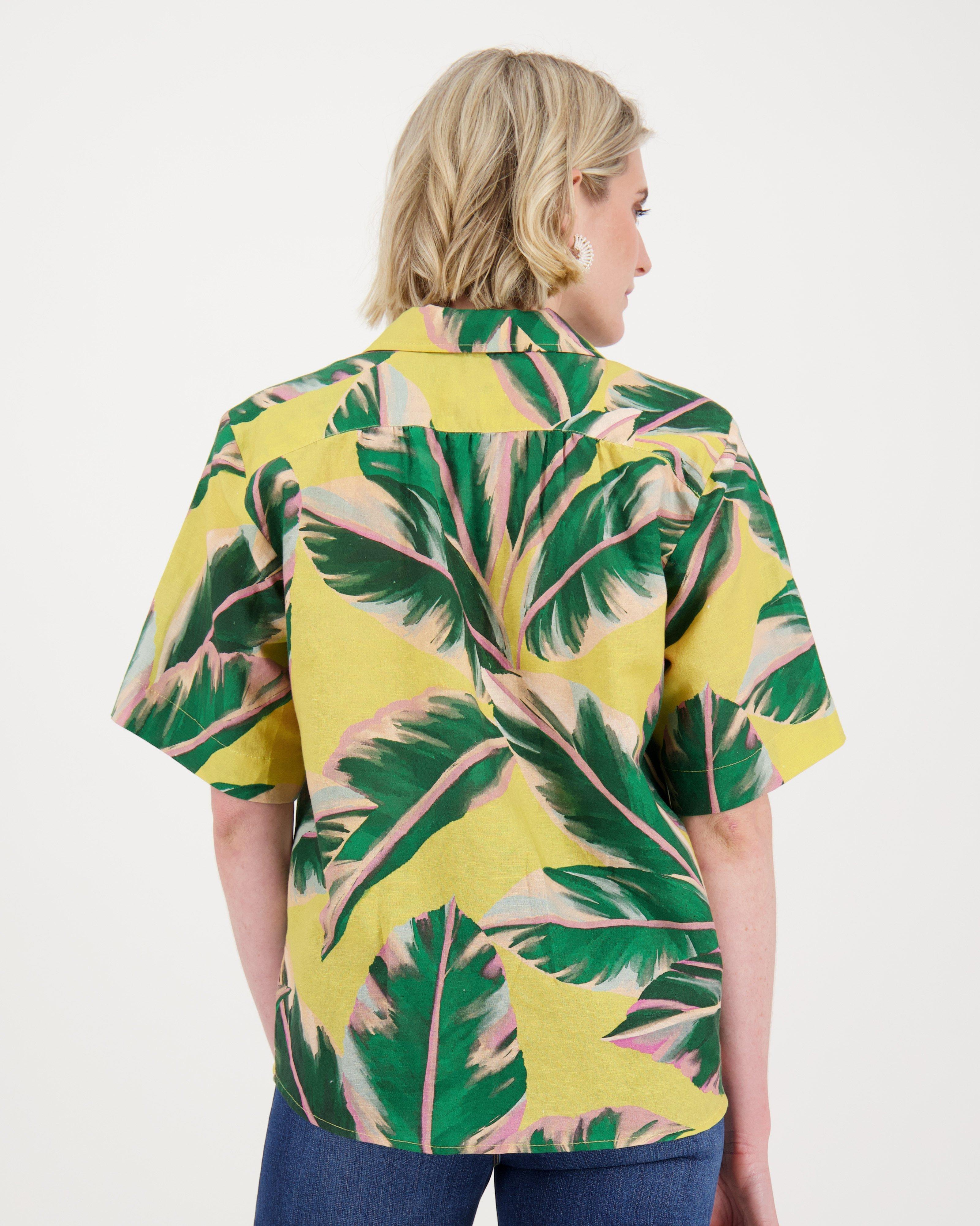 Velma Printed Blouse -  yellow