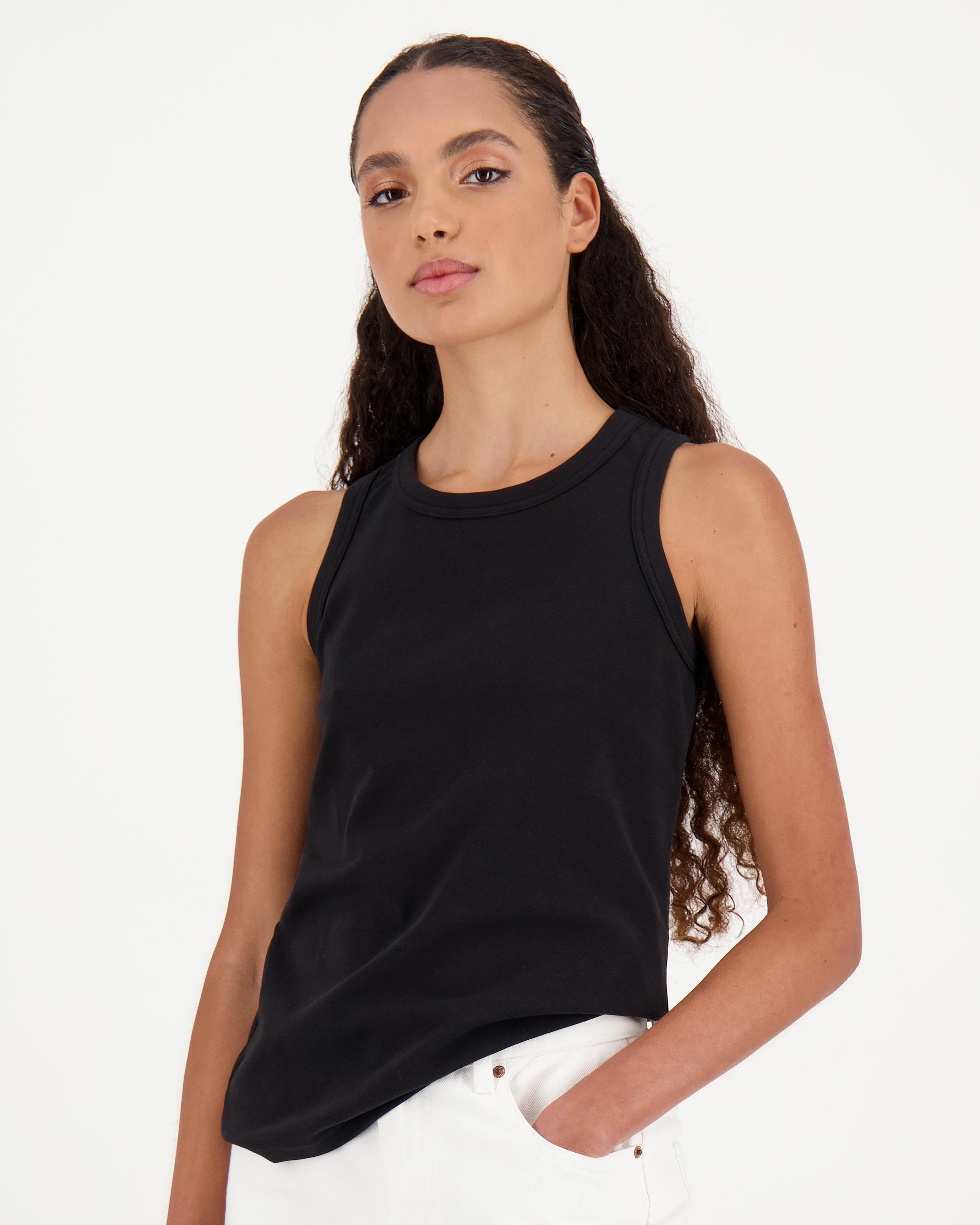 Caryn Tank Top -  black