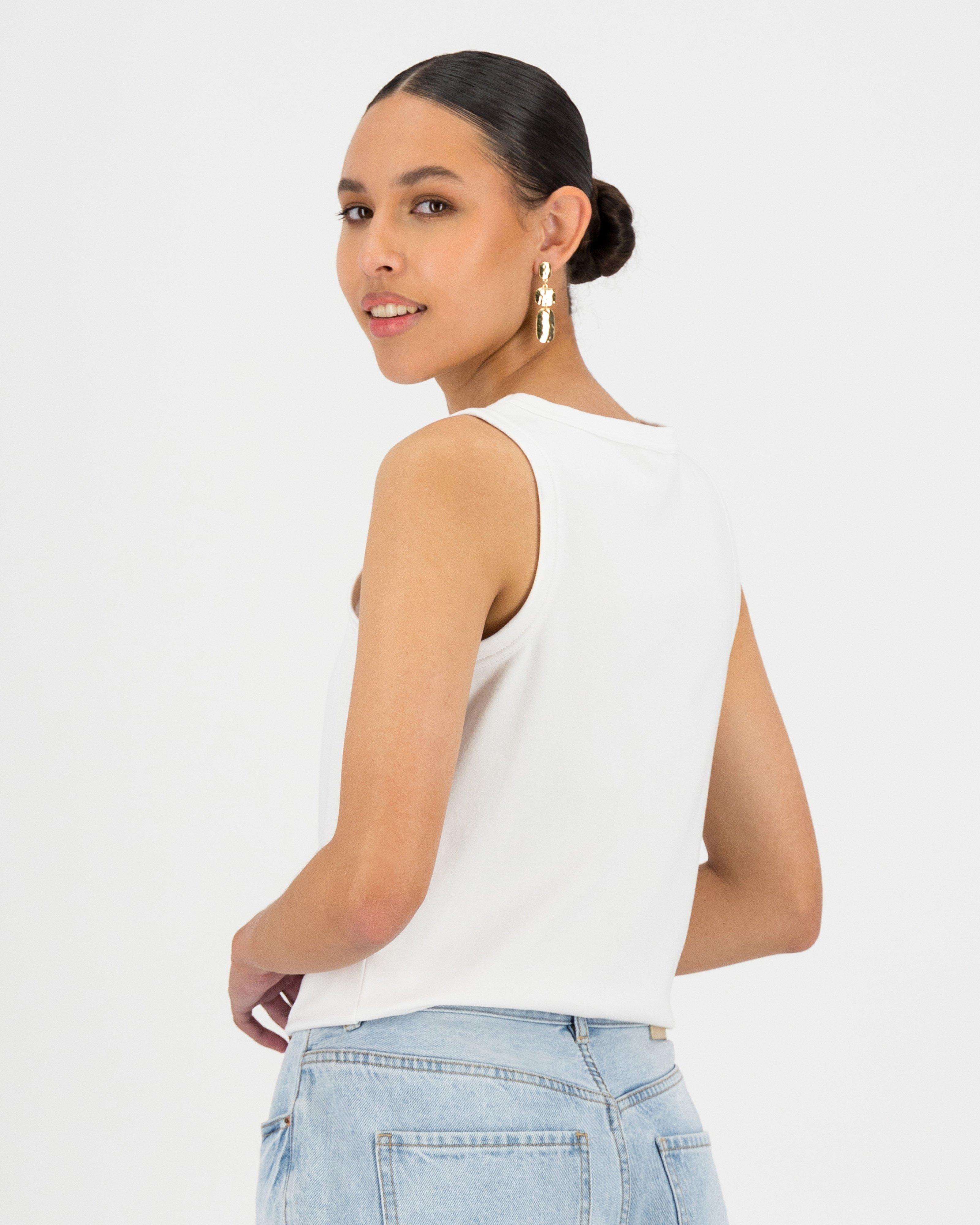 Caryn Tank Top -  white