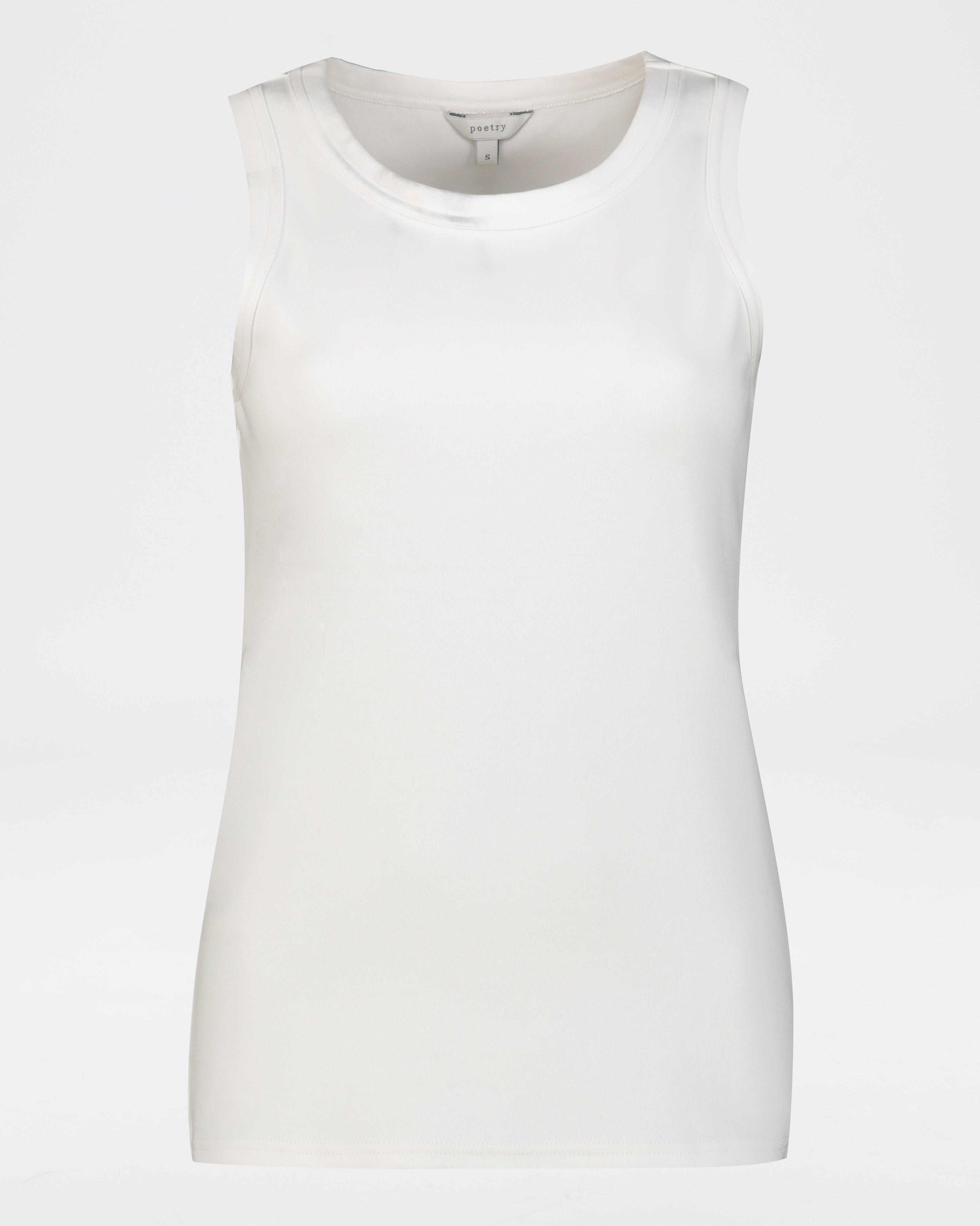 Caryn Tank Top -  white