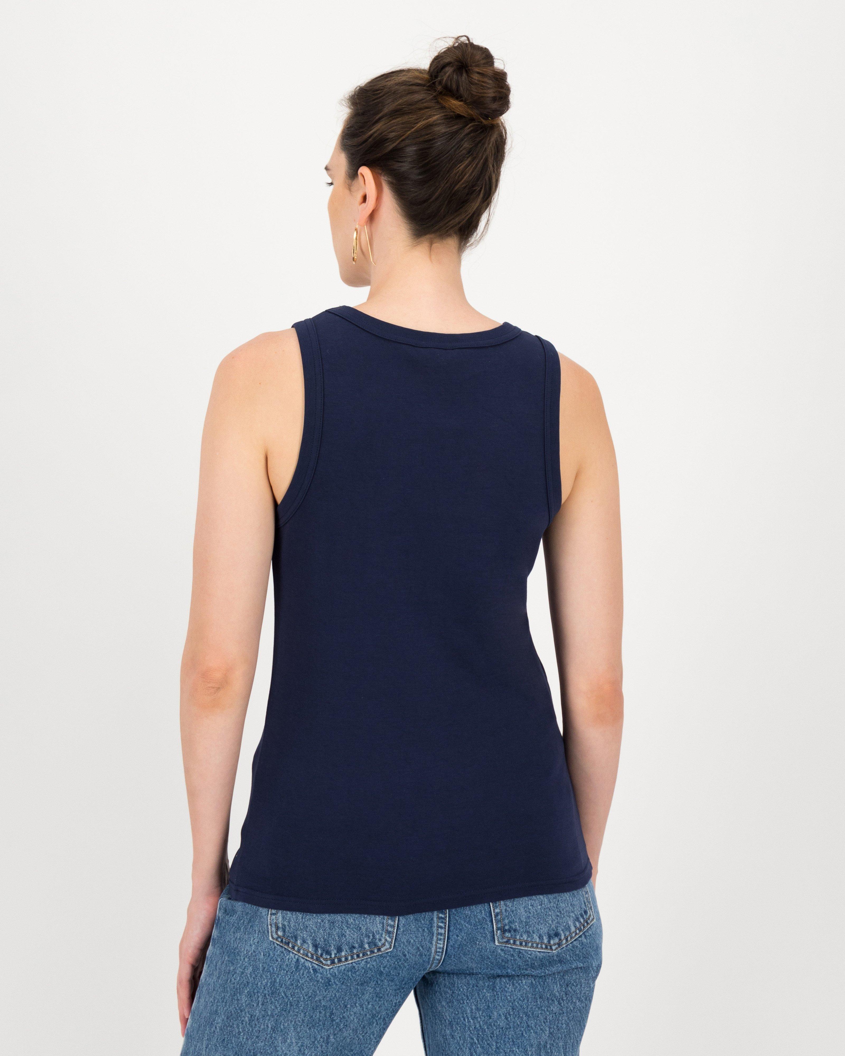 Caryn Tank Top -  navy