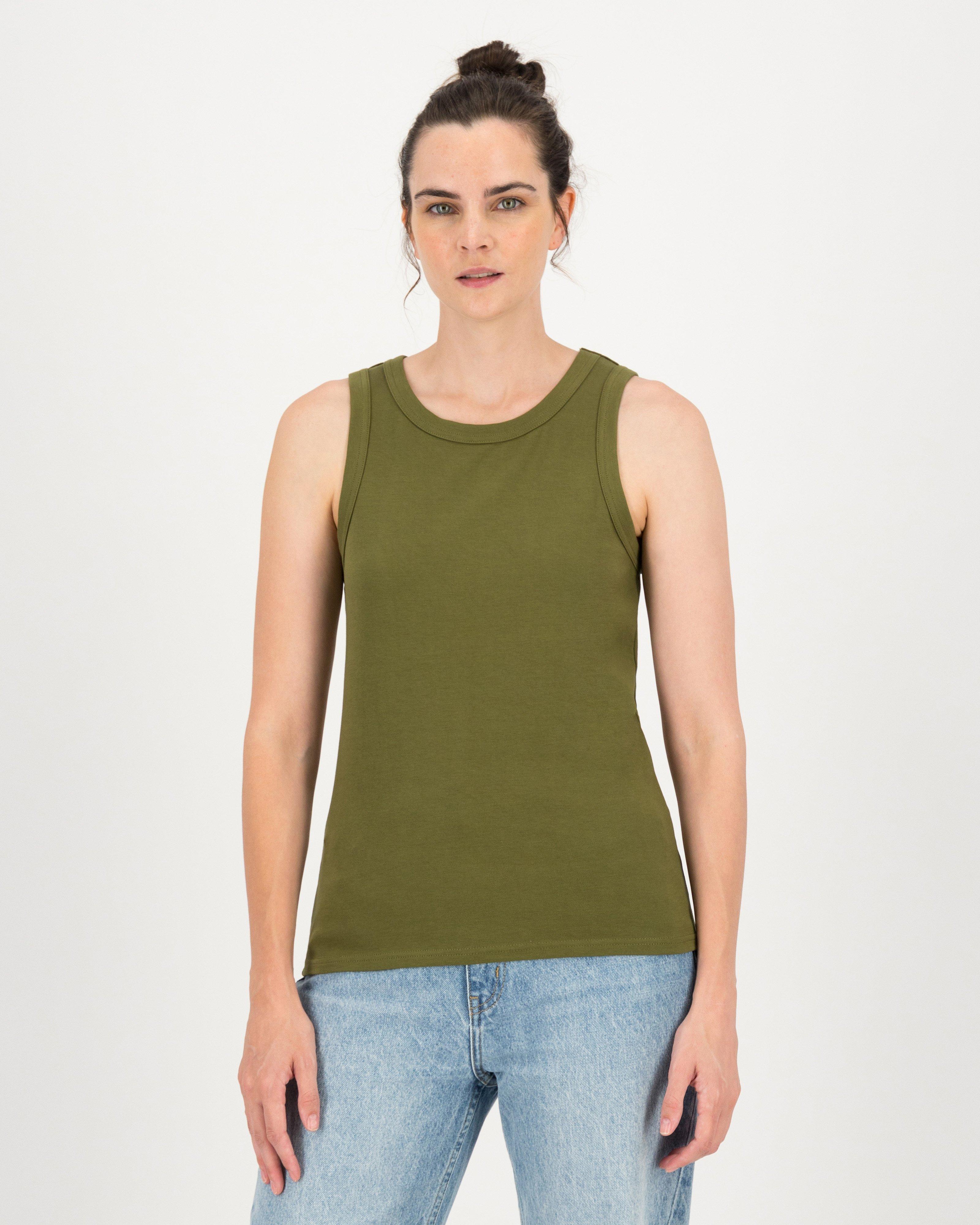 Caryn Tank Top -  olive