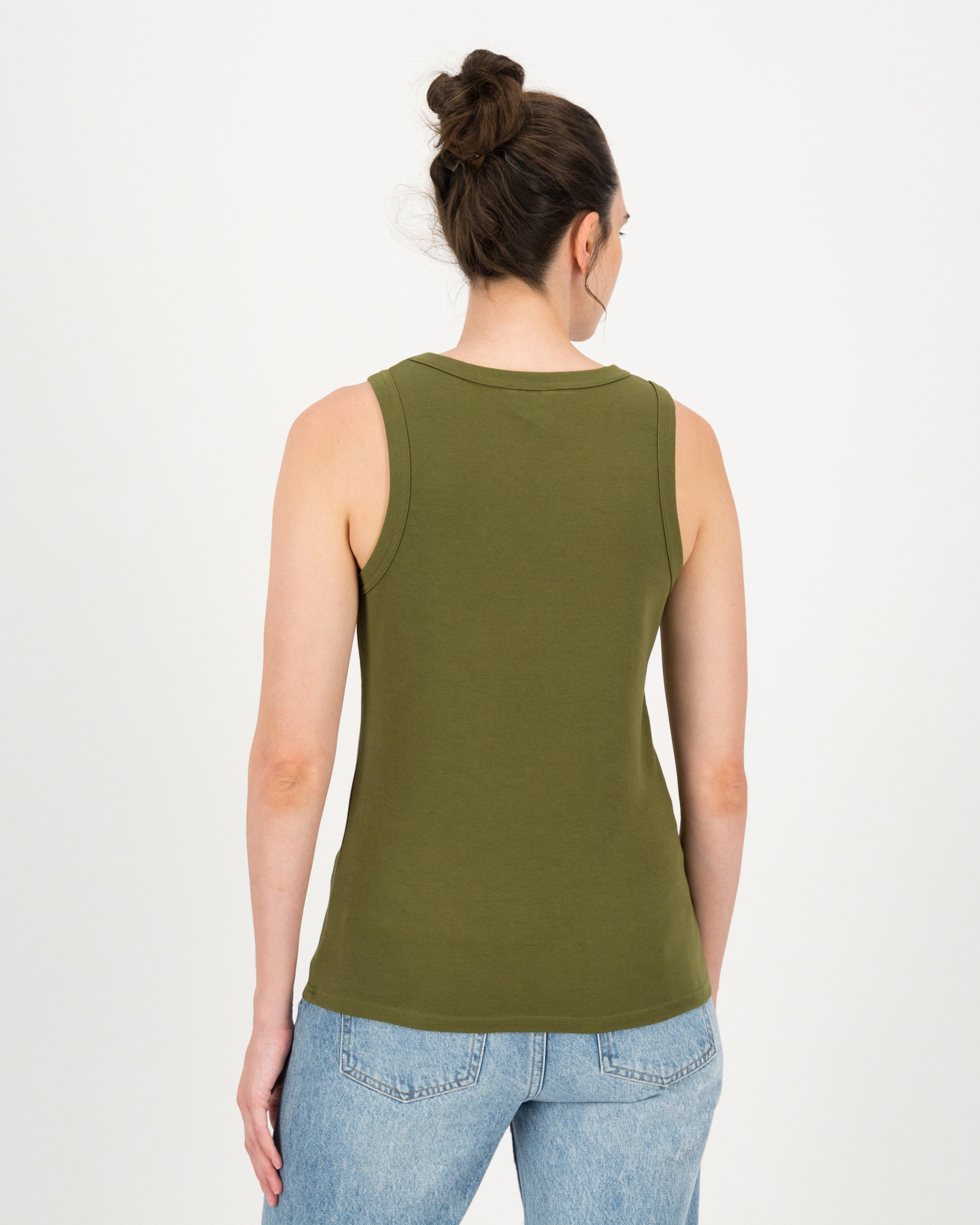 Caryn Tank Top -  olive