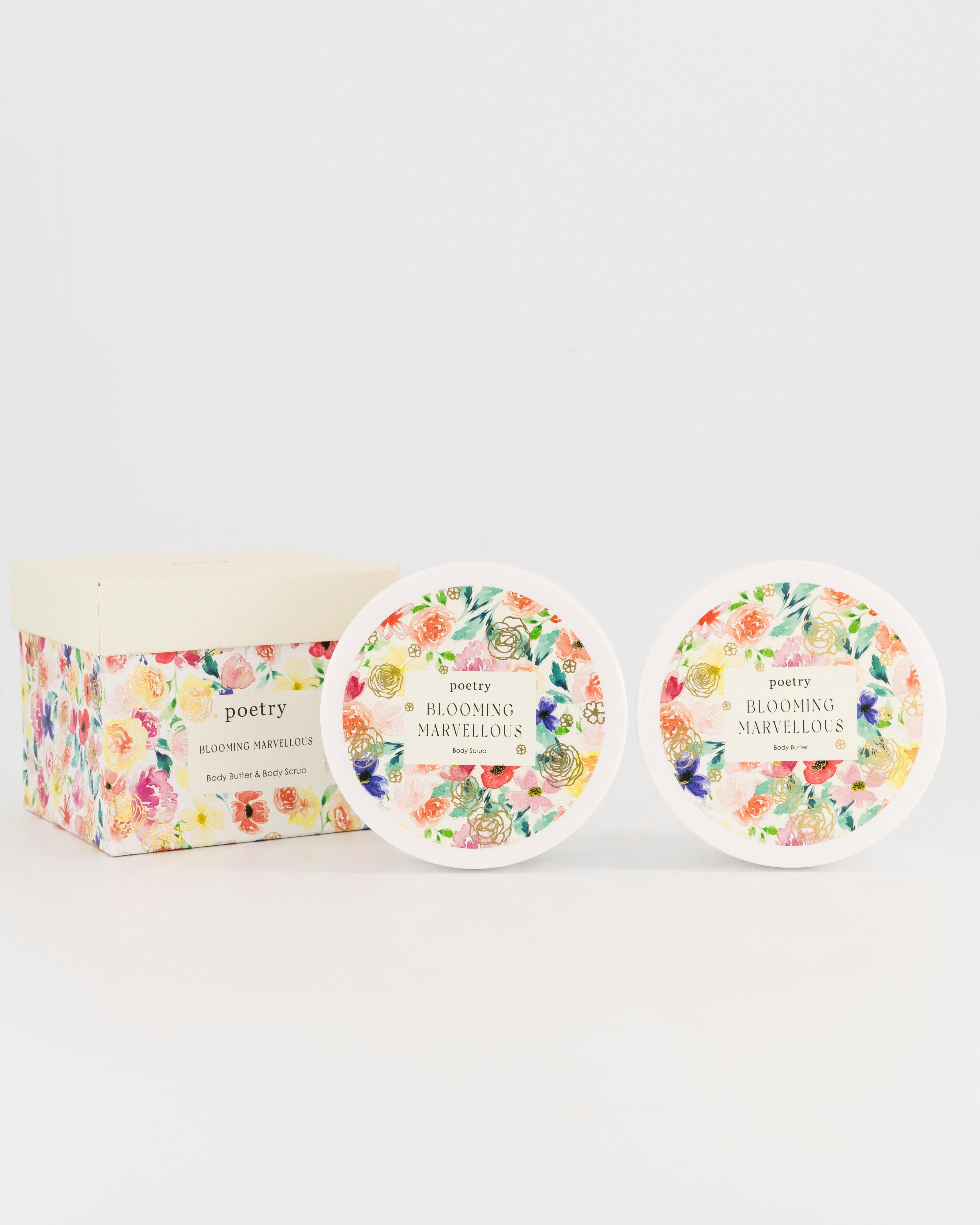 Blooming Marvelous Body Butter-Body Scrub Gift Set -  assorted