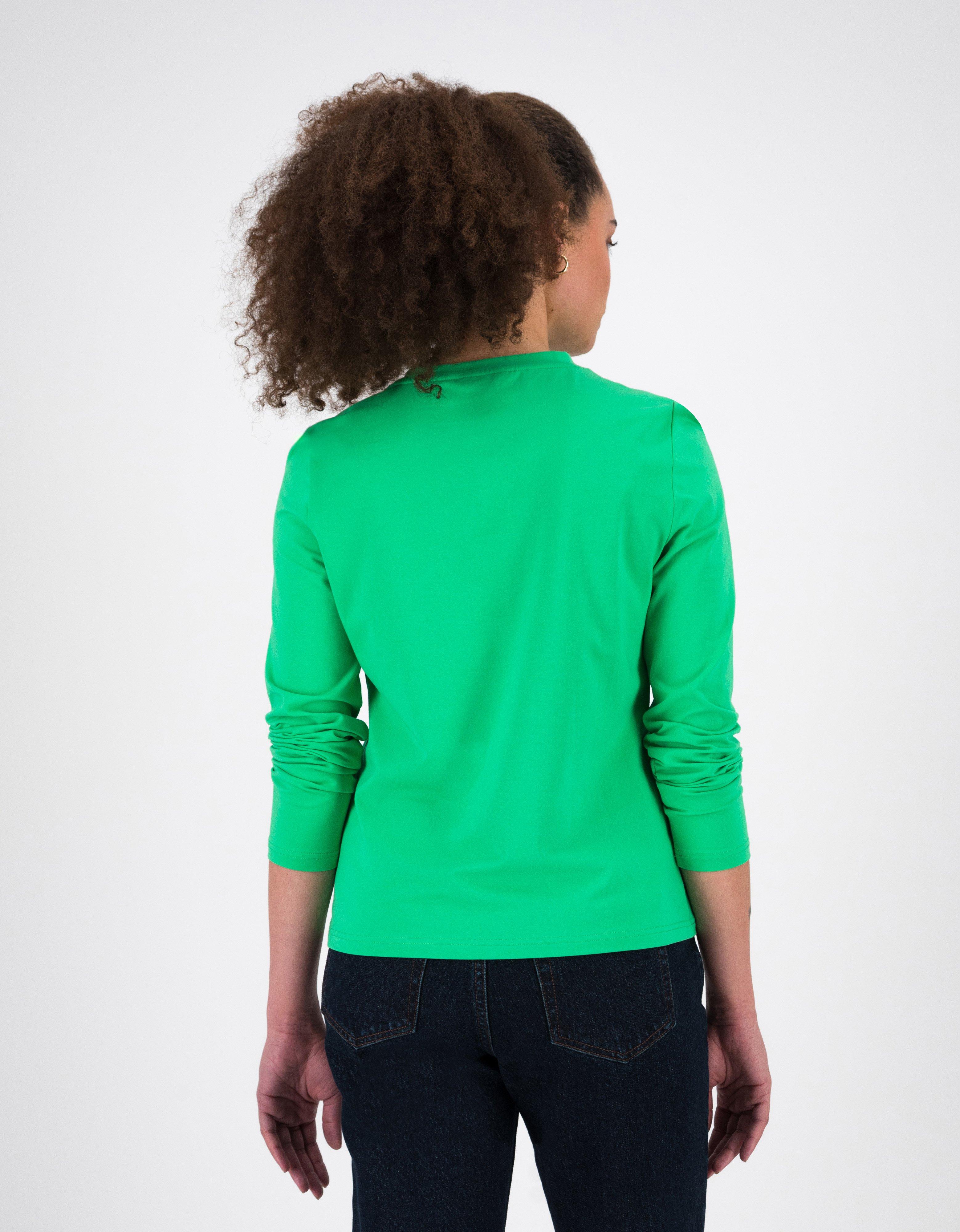 Poetry Clea Long Sleeve Tee -  green