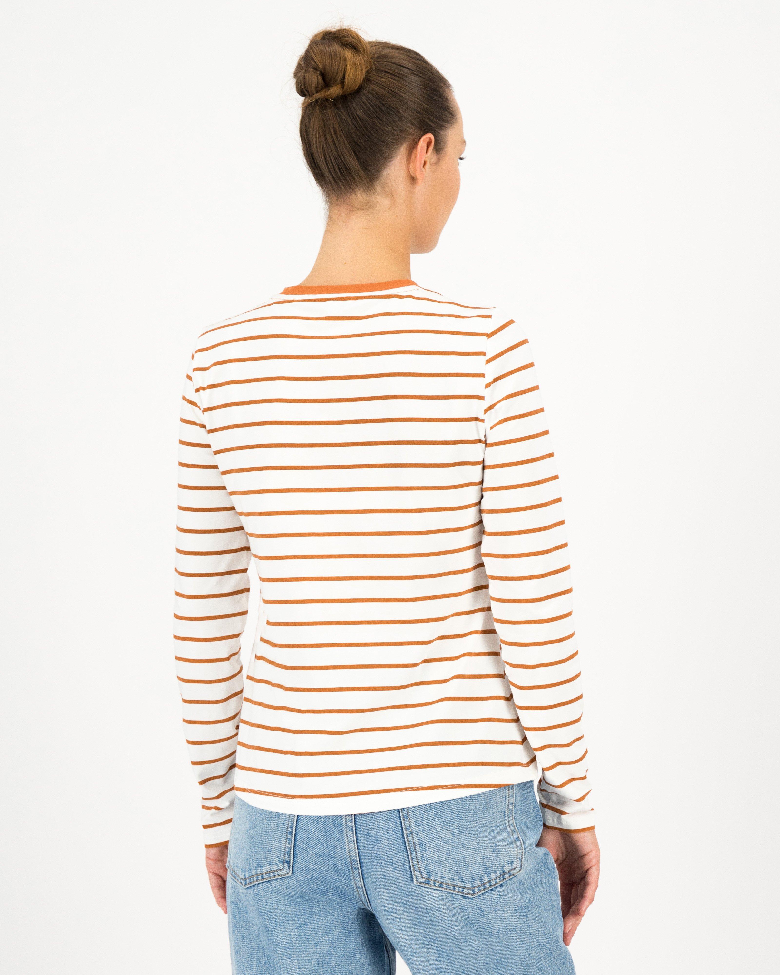 Poetry Clea Long Sleeve Tee -  rust