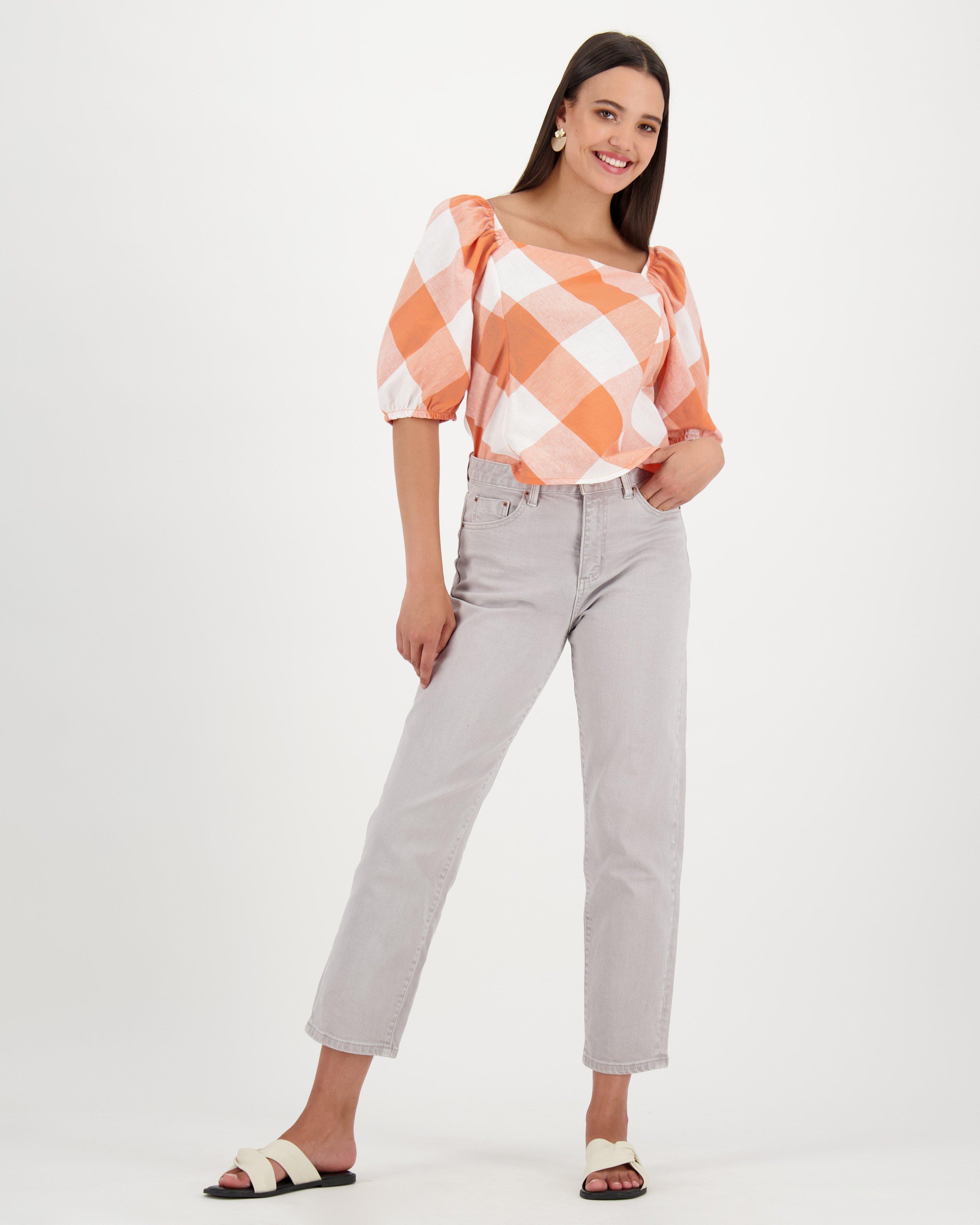 Paula Popover Top -  orange