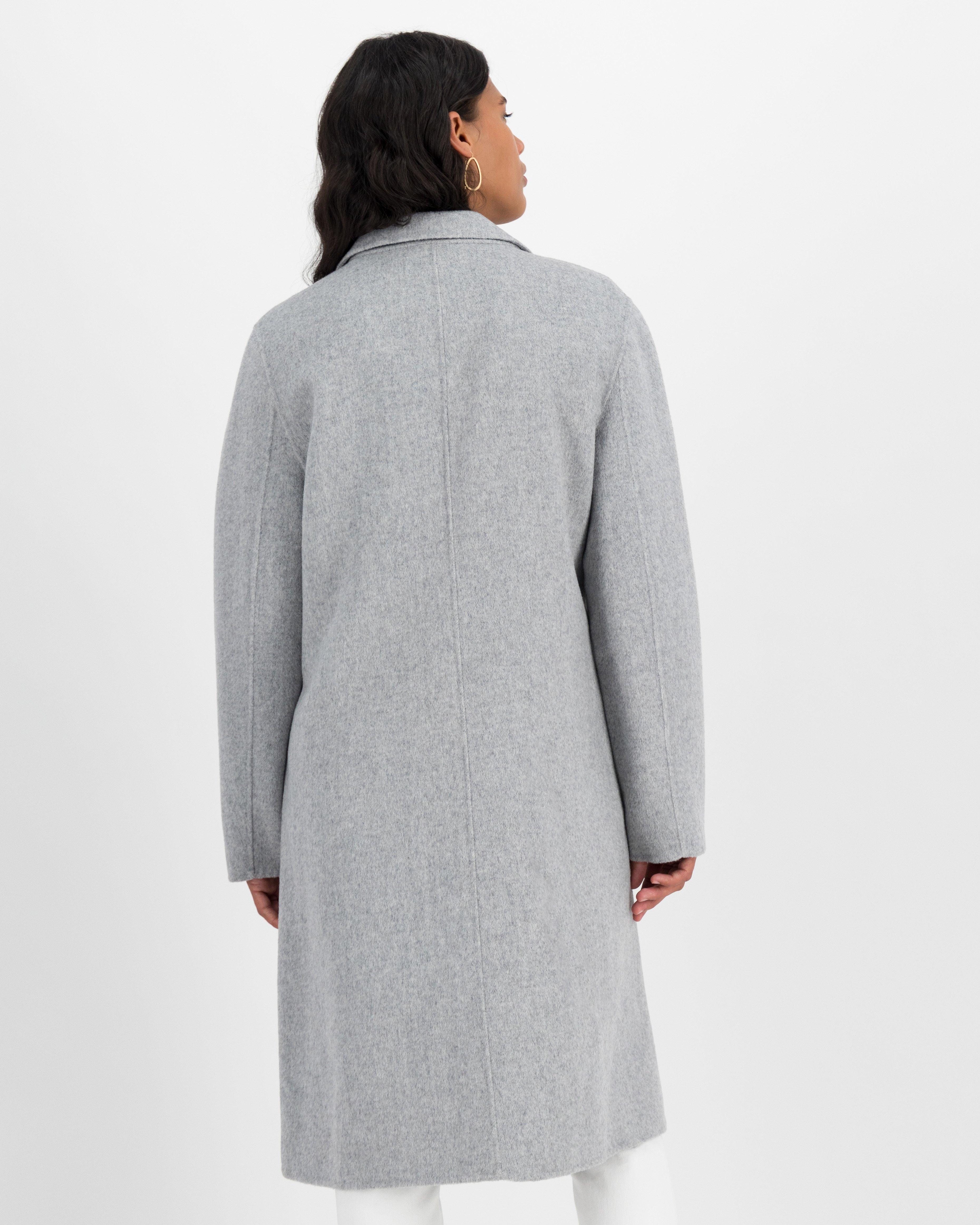 Poetry Sia Wool Blend Coat -  grey