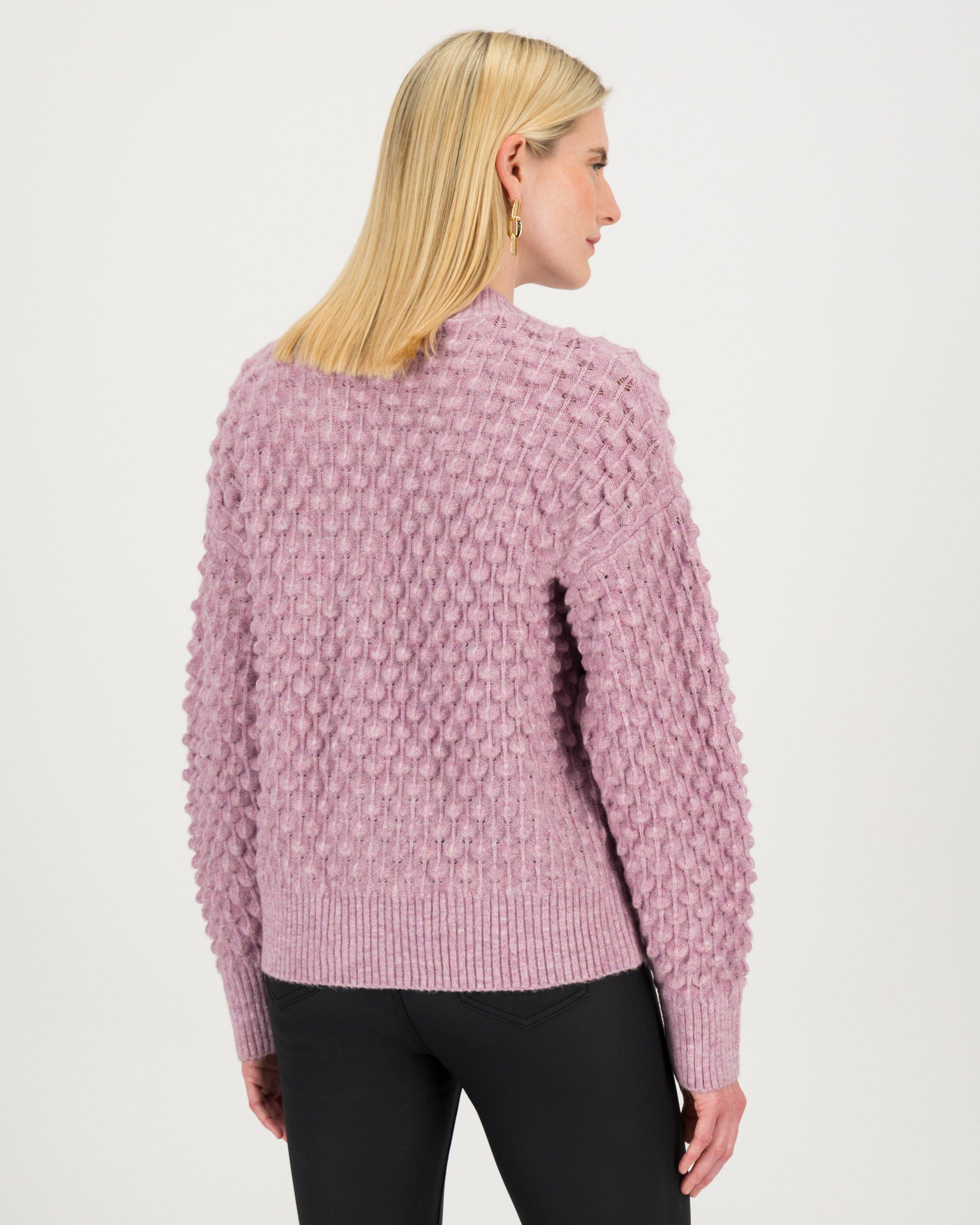 Juniper Bobble Cardigan -  lilac