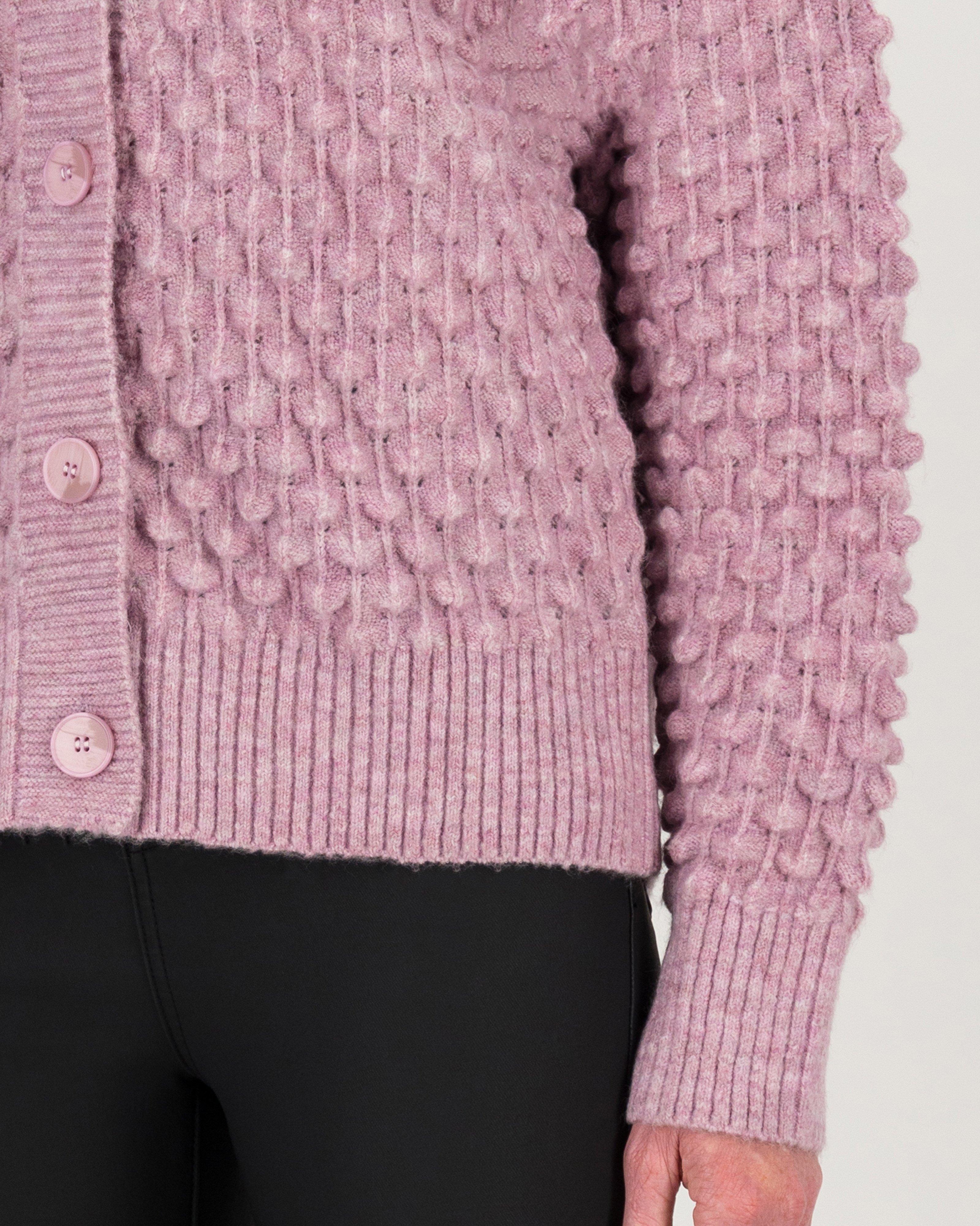 Juniper Bobble Cardigan -  lilac