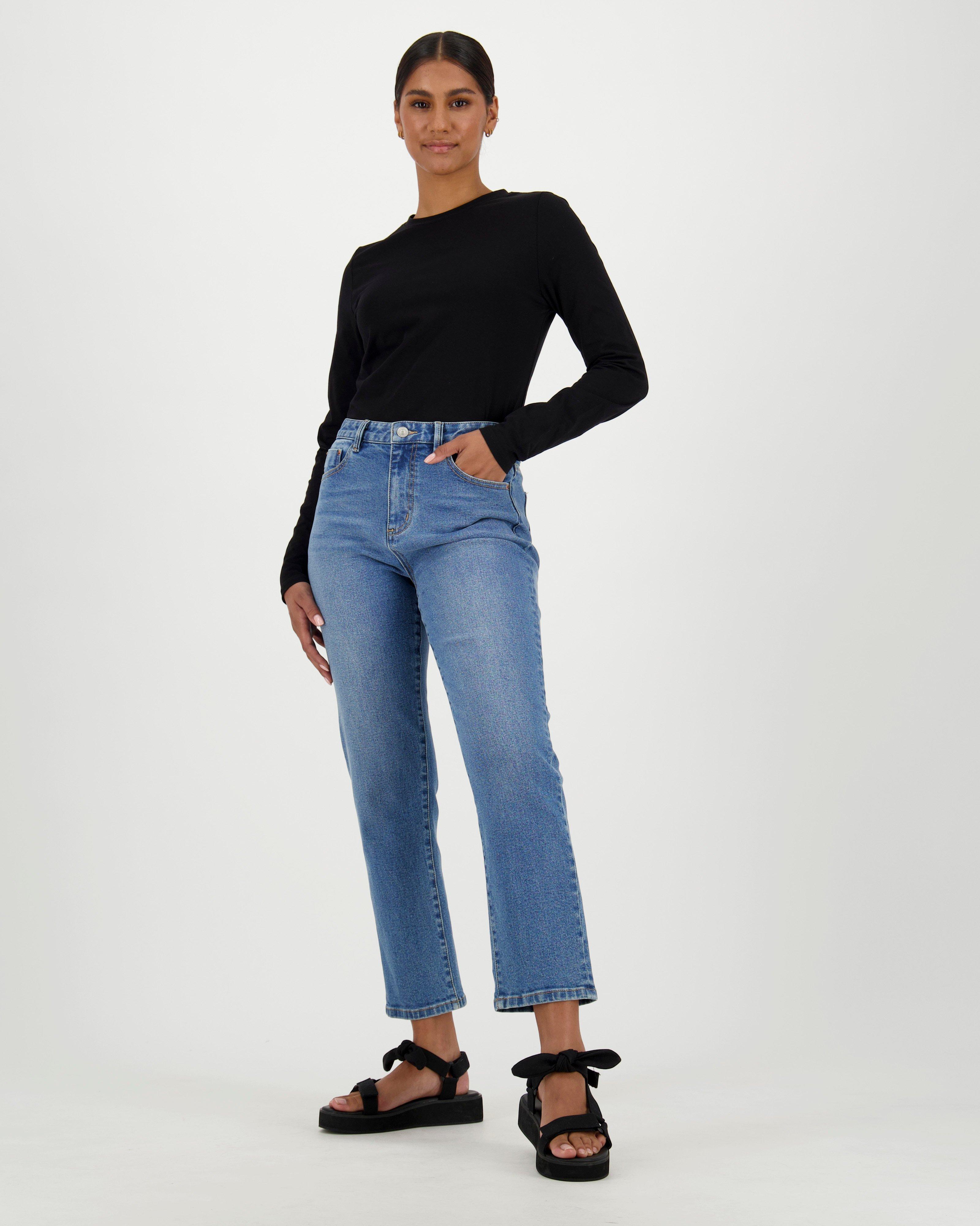 Dylan Straight Leg Denim -  midblue