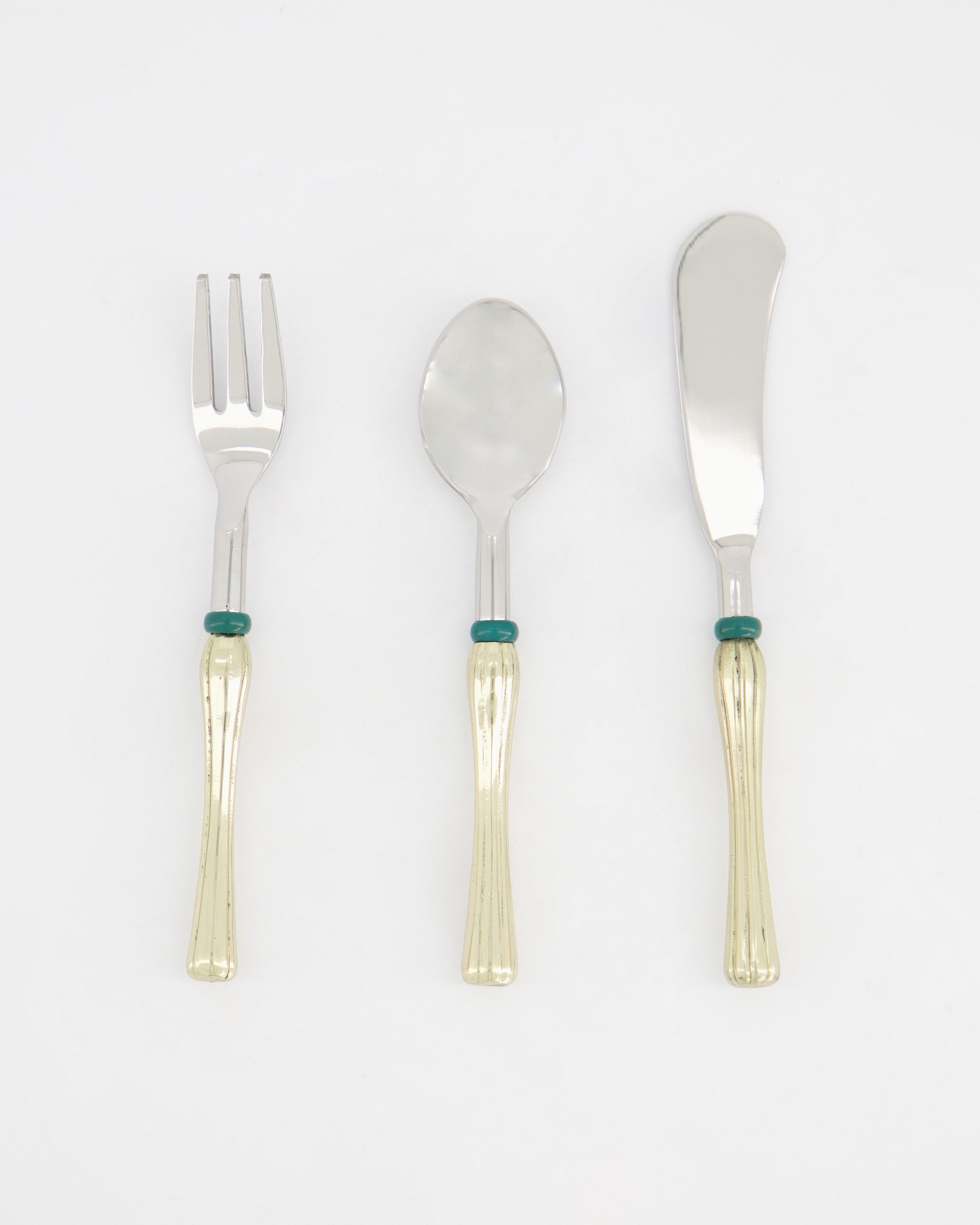 Tapas Cutlery Set -  gold