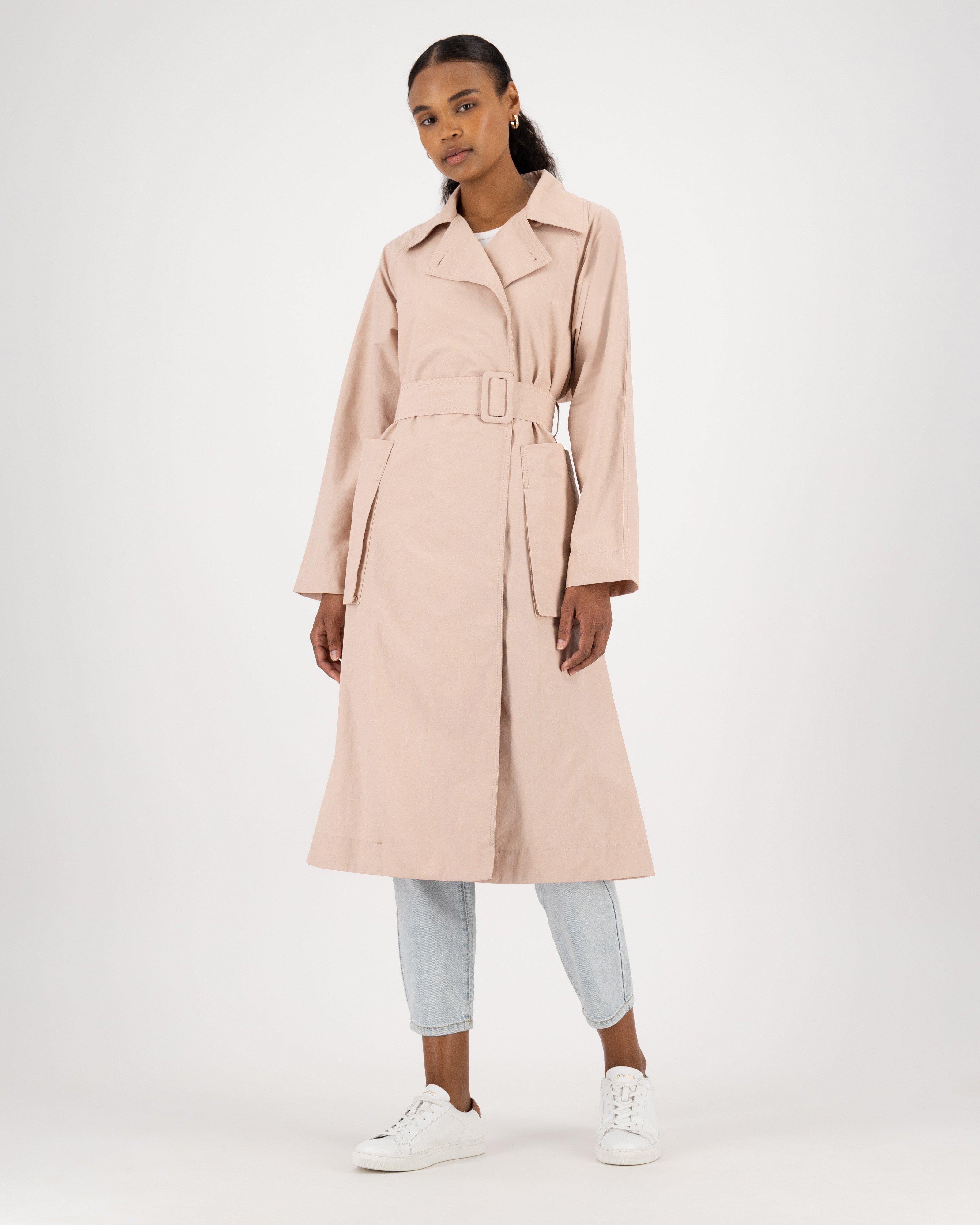 Poetry Tony Trench Coat -  dustypink