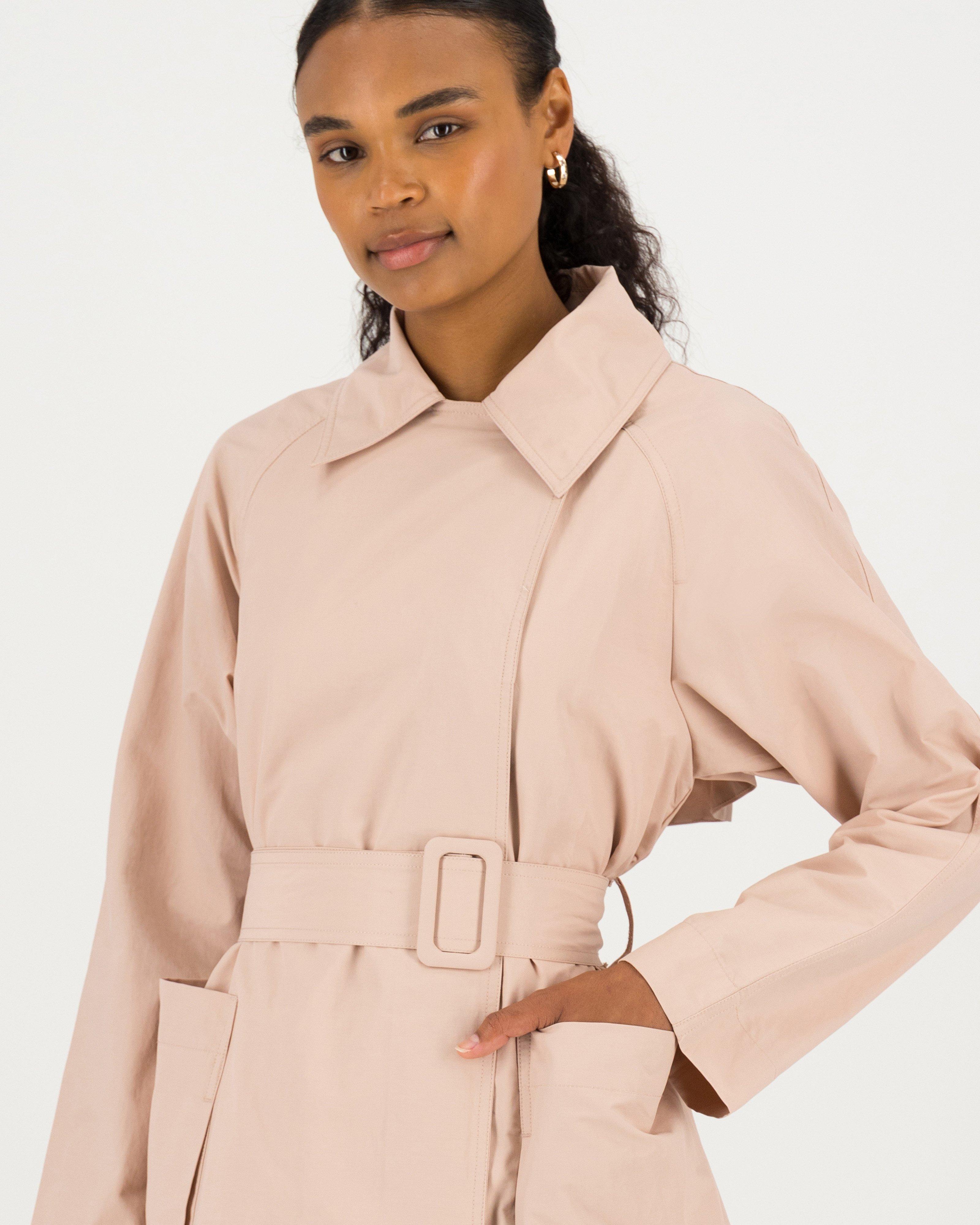 Poetry Tony Trench Coat -  dustypink