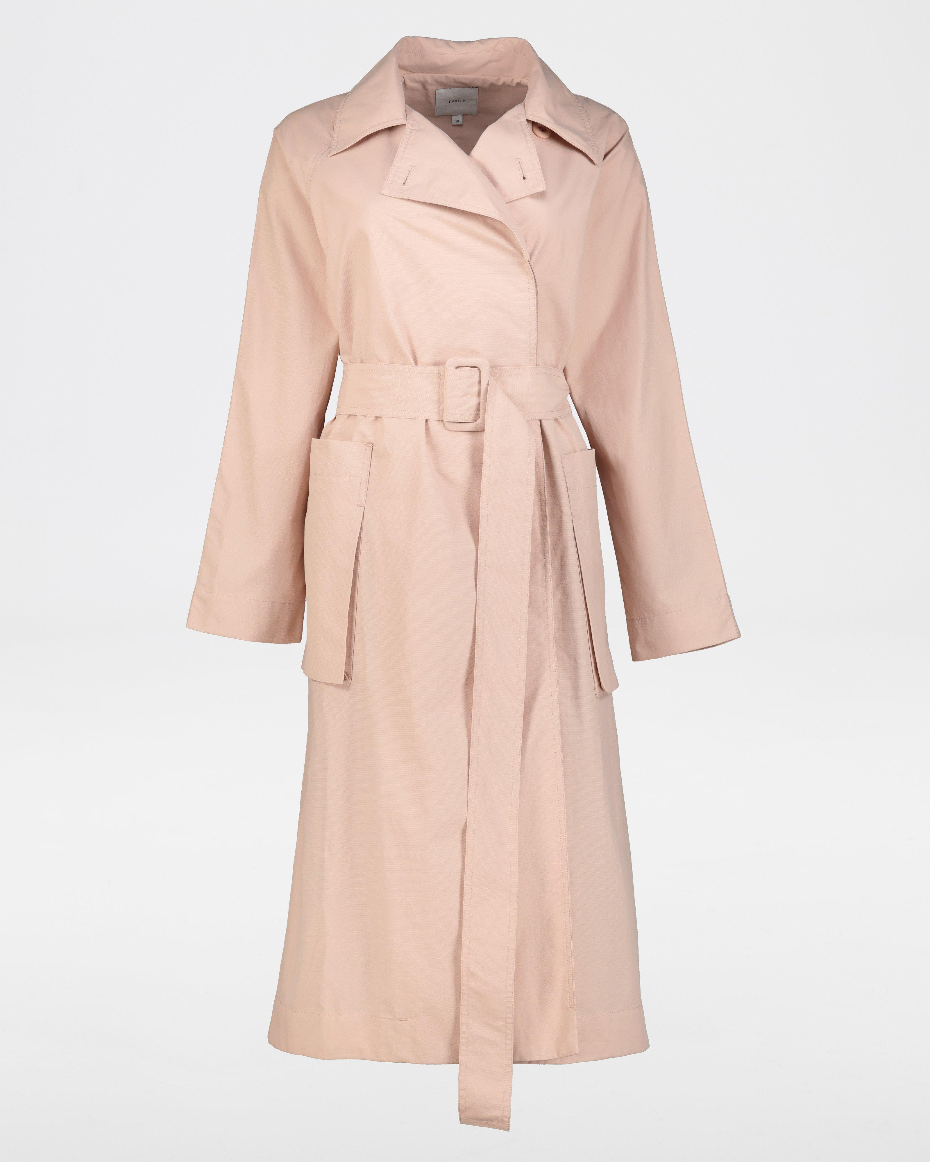 Poetry Tony Trench Coat -  dustypink