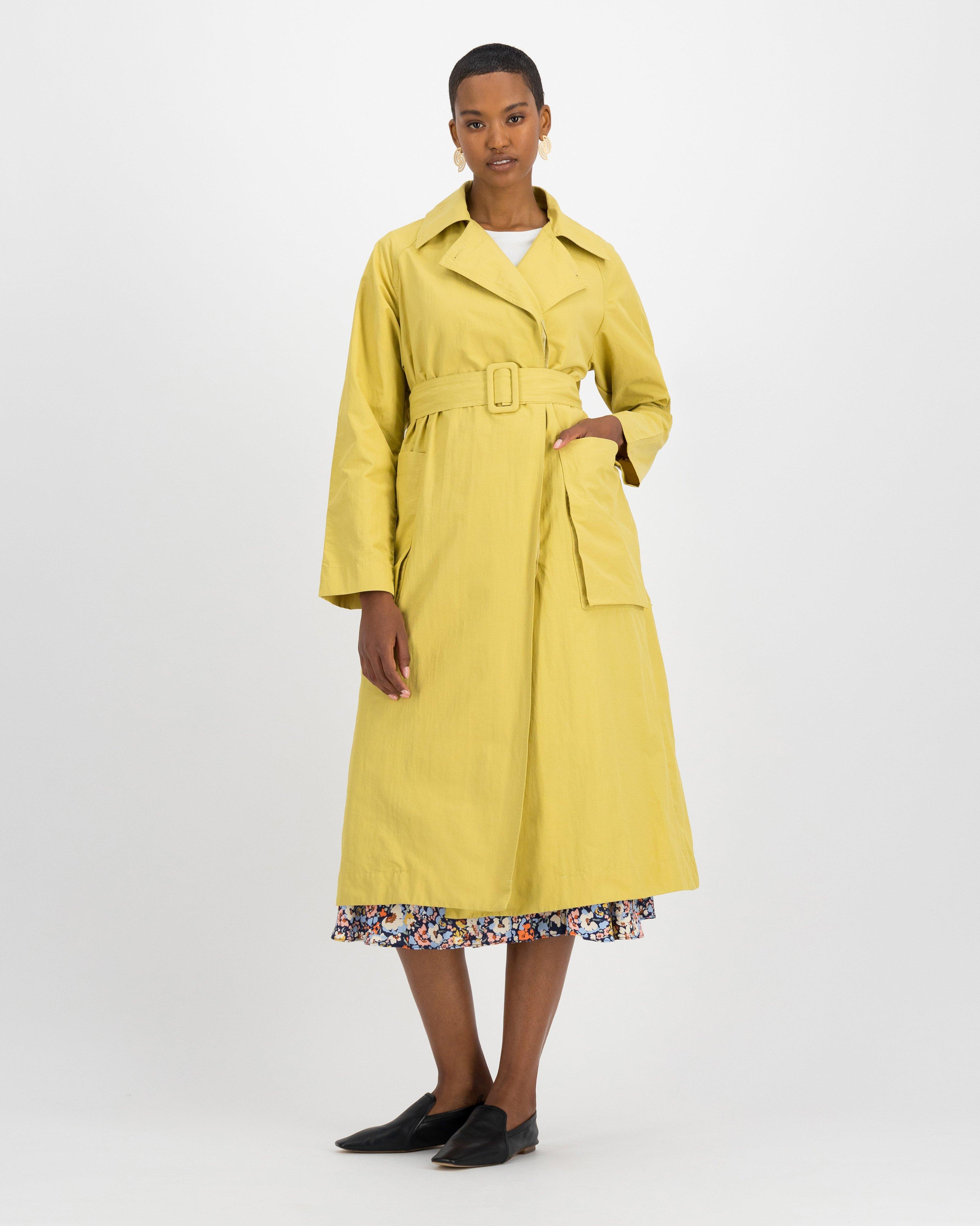 Poetry Tony Trench Coat -  yellow