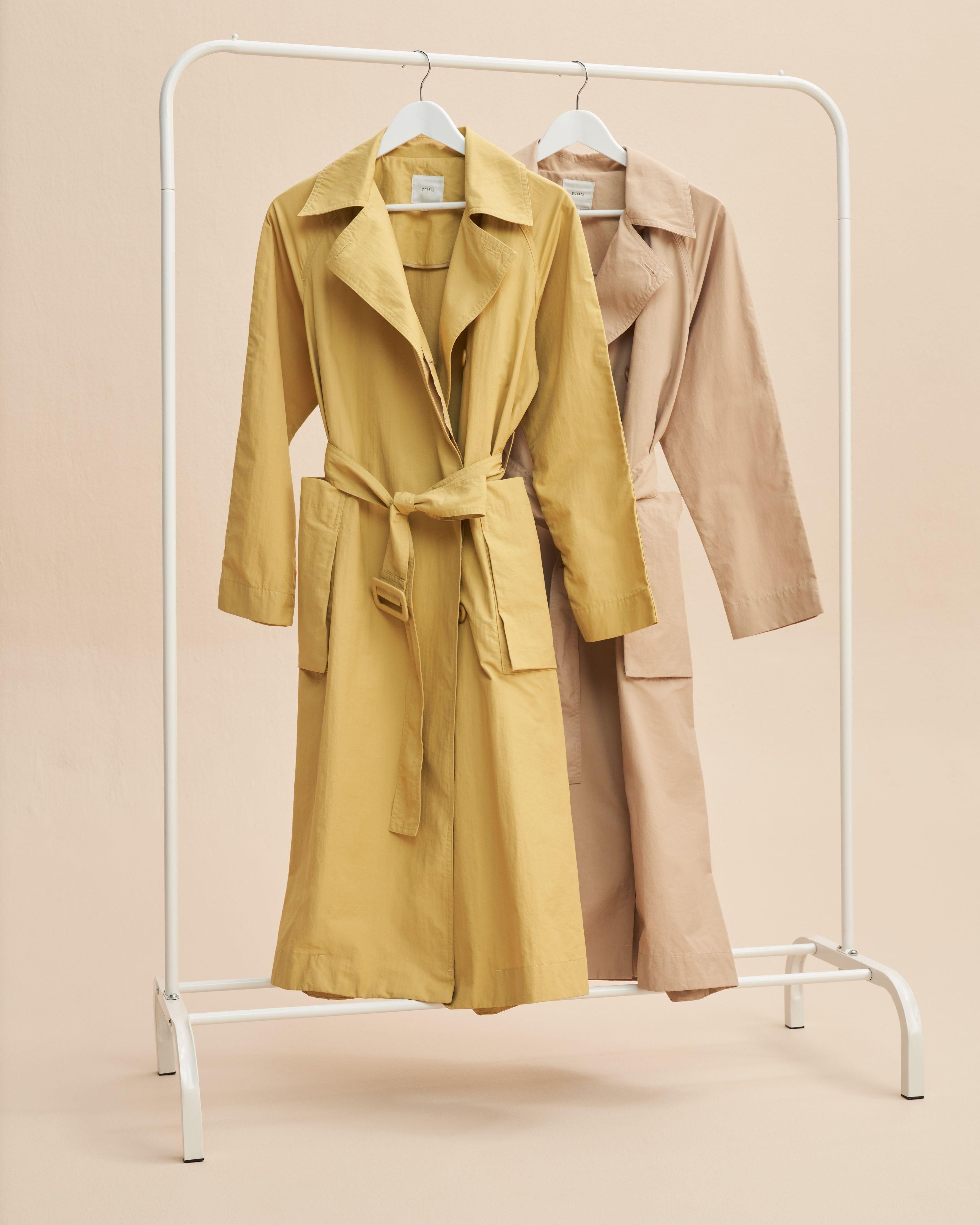 Poetry Tony Trench Coat -  yellow